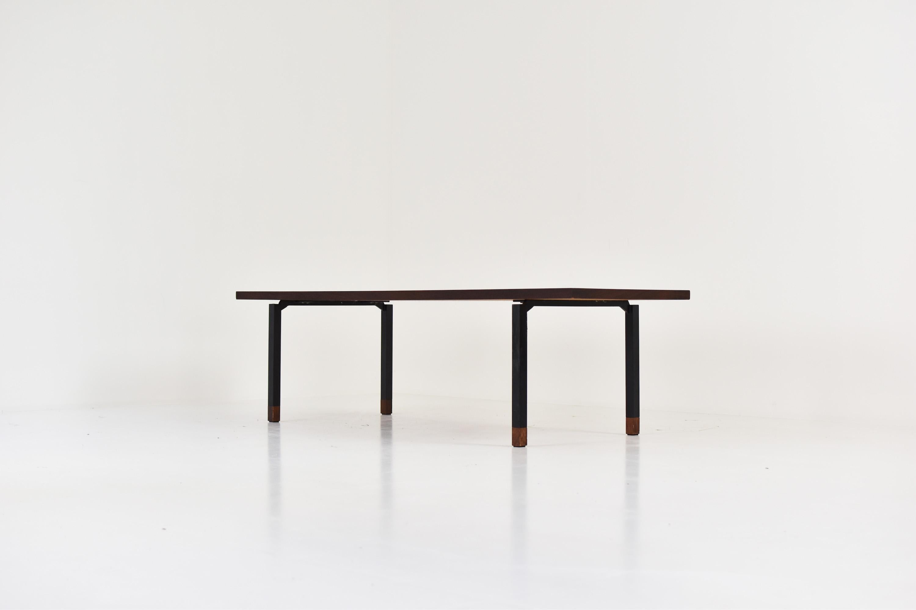 Danish Rosewood Coffee Table in the Manner of Johannes Aasbjerg, Denmark, 1950s