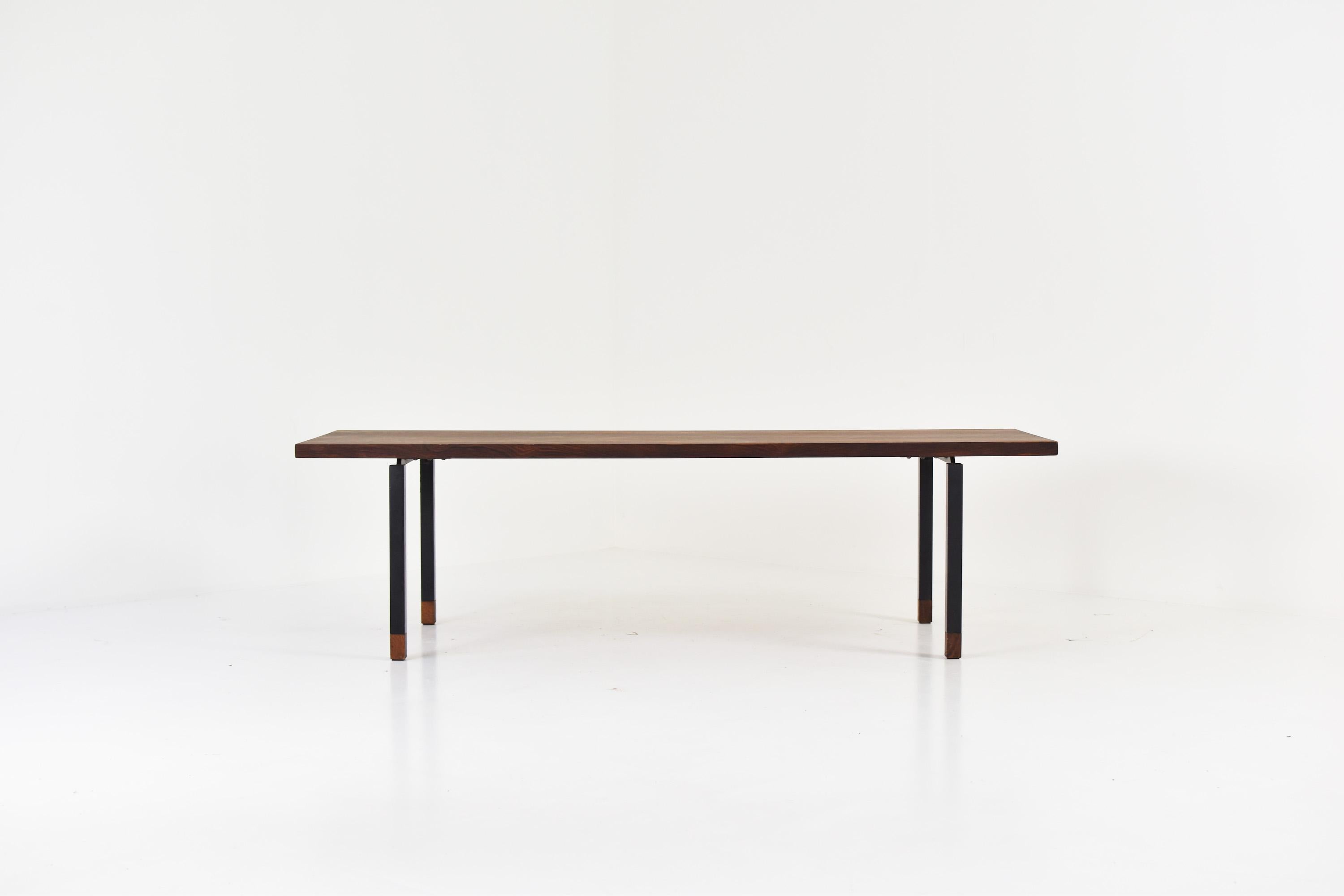Rosewood Coffee Table in the Manner of Johannes Aasbjerg, Denmark, 1950s In Good Condition In Antwerp, BE