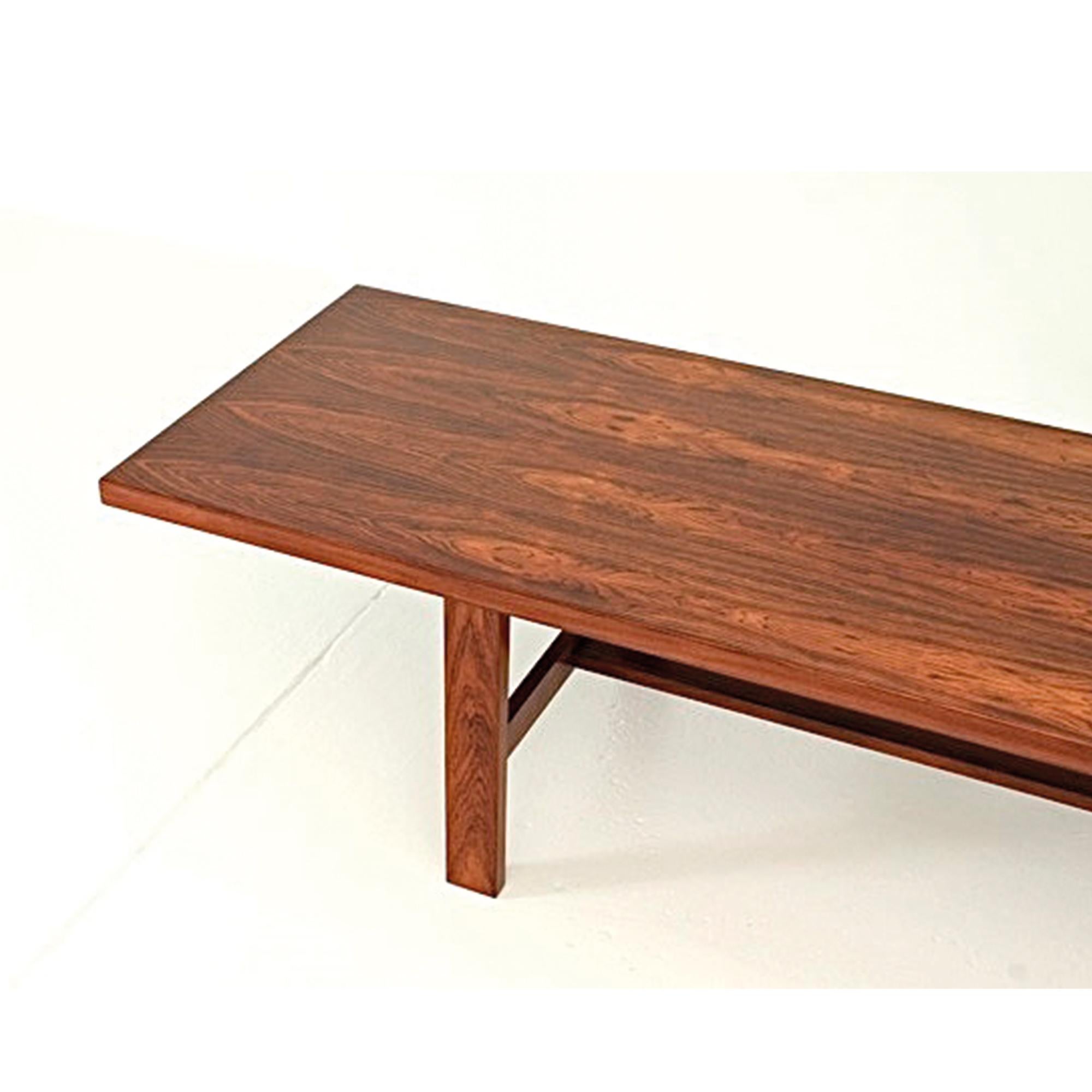 Rosewood coffee table, norwegian design 1960's In Good Condition For Sale In PARIS, FR
