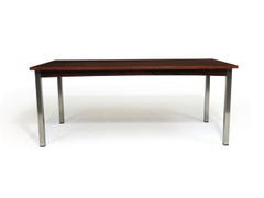 Rosewood Coffee Table on Metal Legs