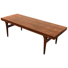 Rosewood Coffee Table with Double Extensions by Johannes Andersen for Silkeborg