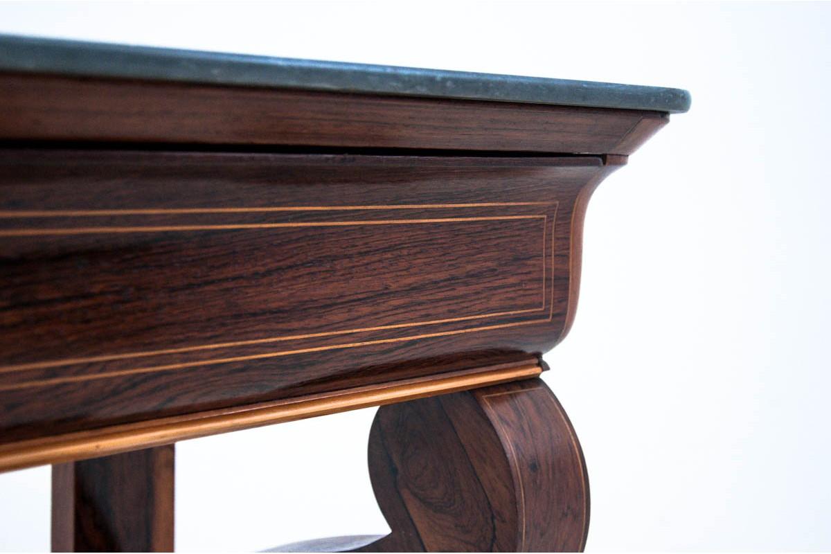 Marble Rosewood Console, France, circa 1880