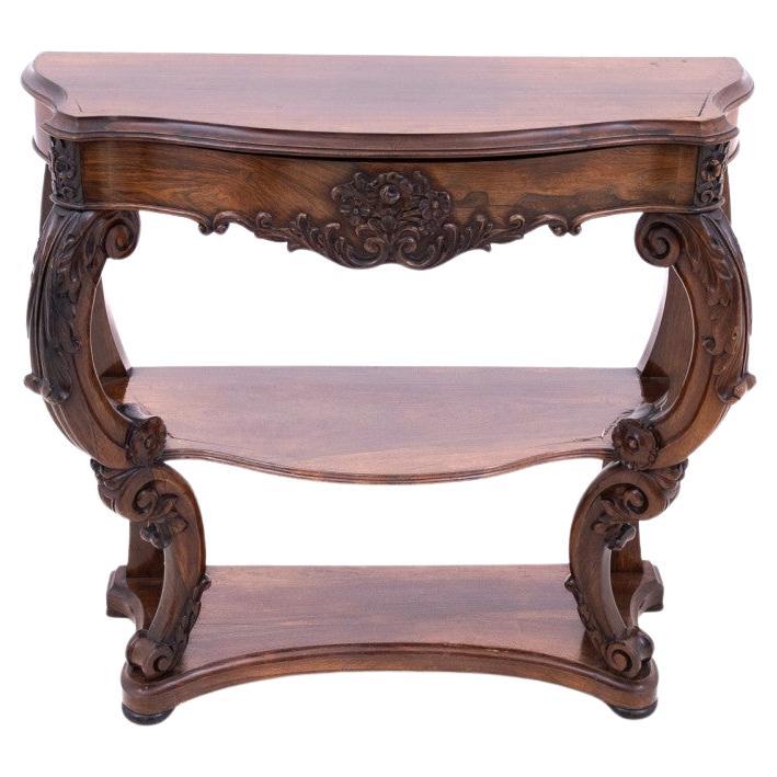 Rosewood console, France, circa 1890.