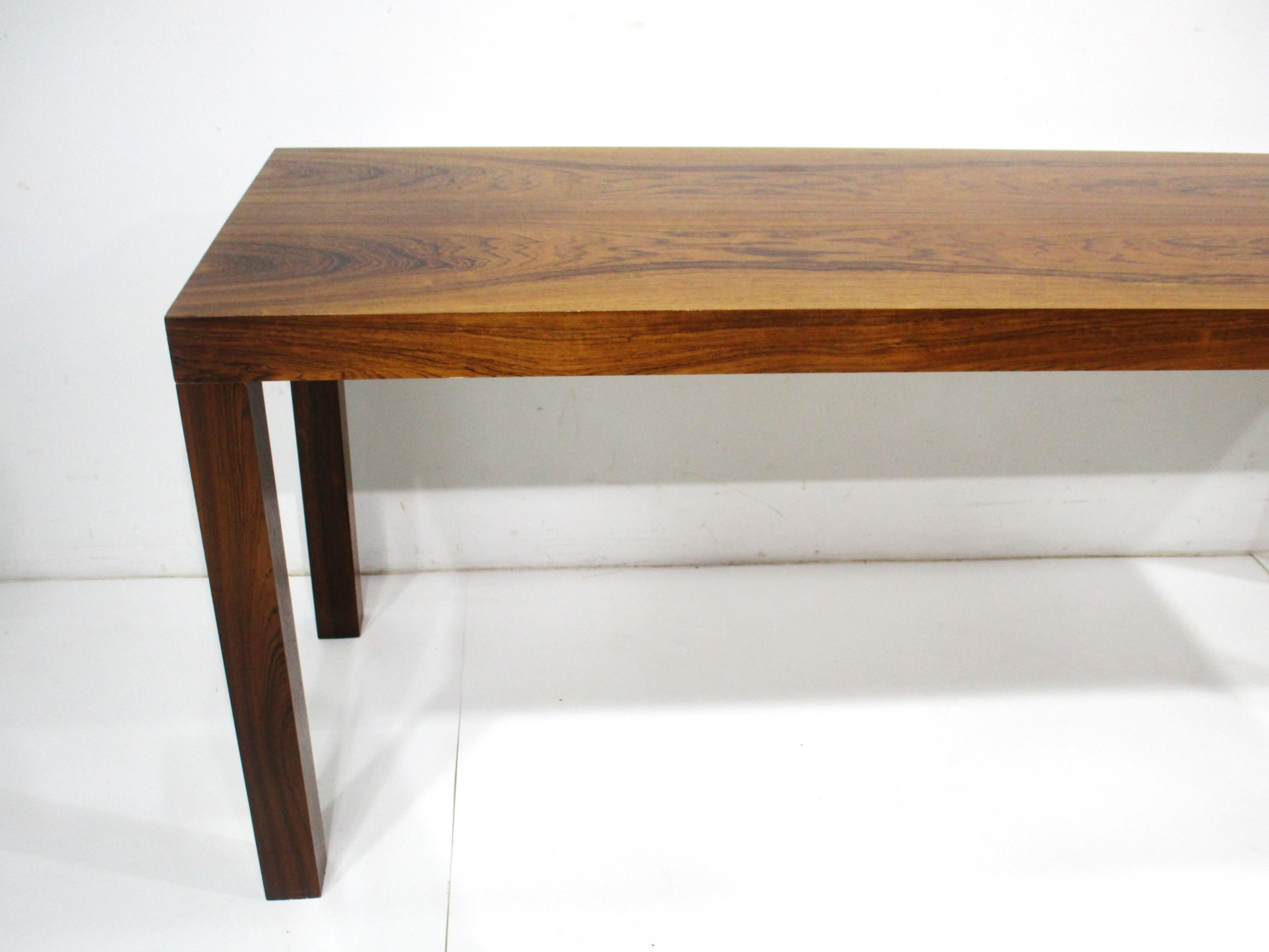 Rosewood Console Table by Hom Ringsted for Centrum Mobler Denmark   In Good Condition For Sale In Cincinnati, OH
