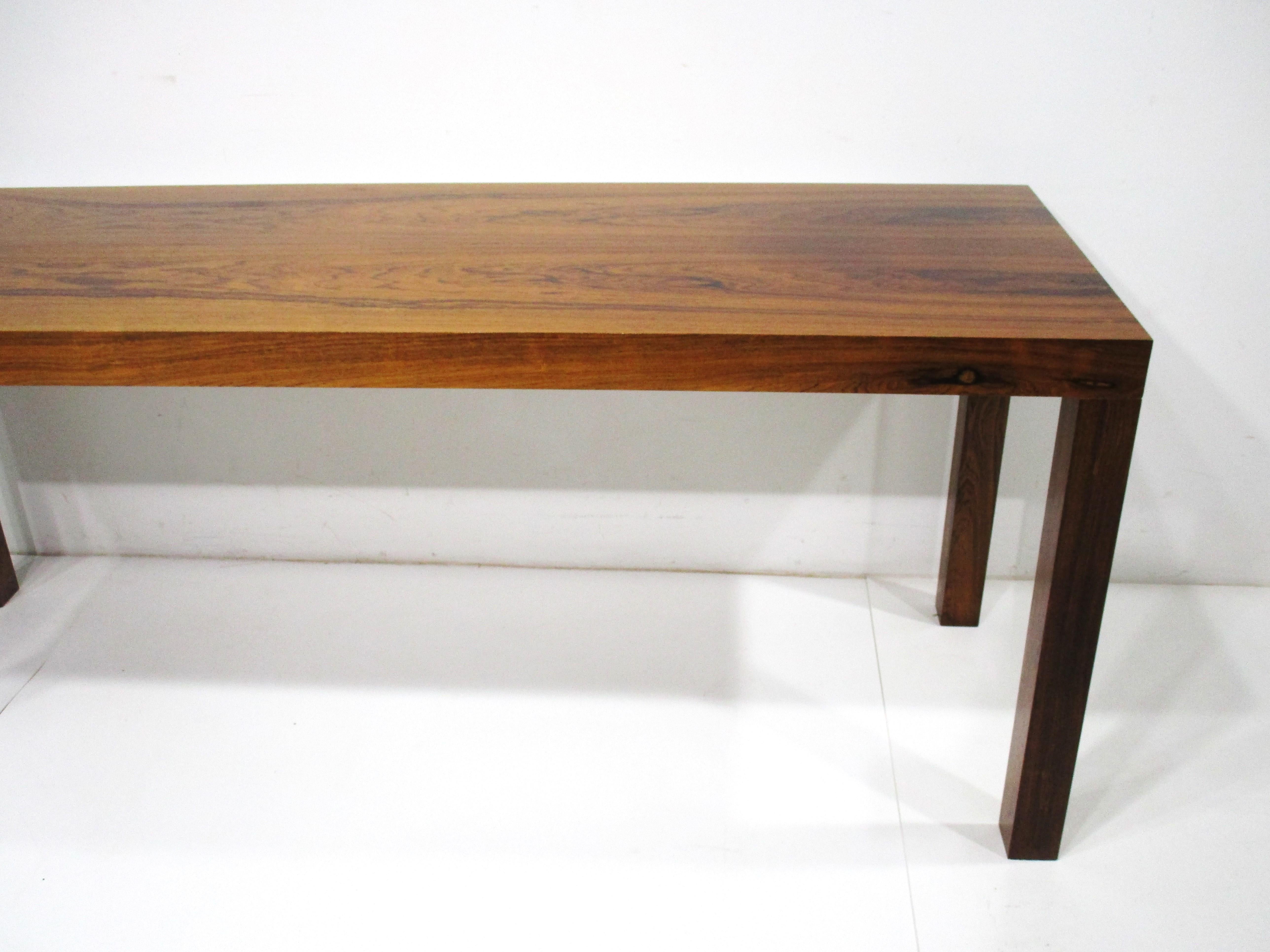 20th Century Rosewood Console Table by Hom Ringsted for Centrum Mobler Denmark   For Sale