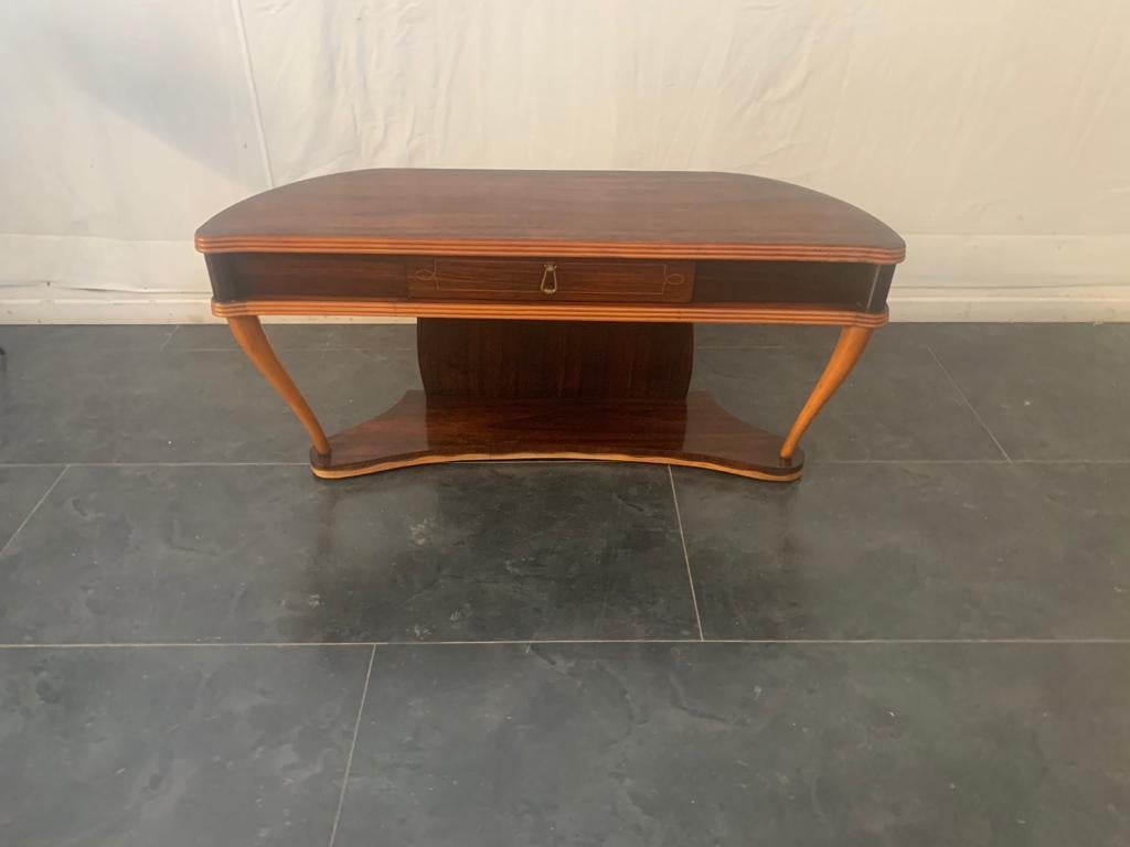 Rosewood console table by Paolo Buffa, 40s.