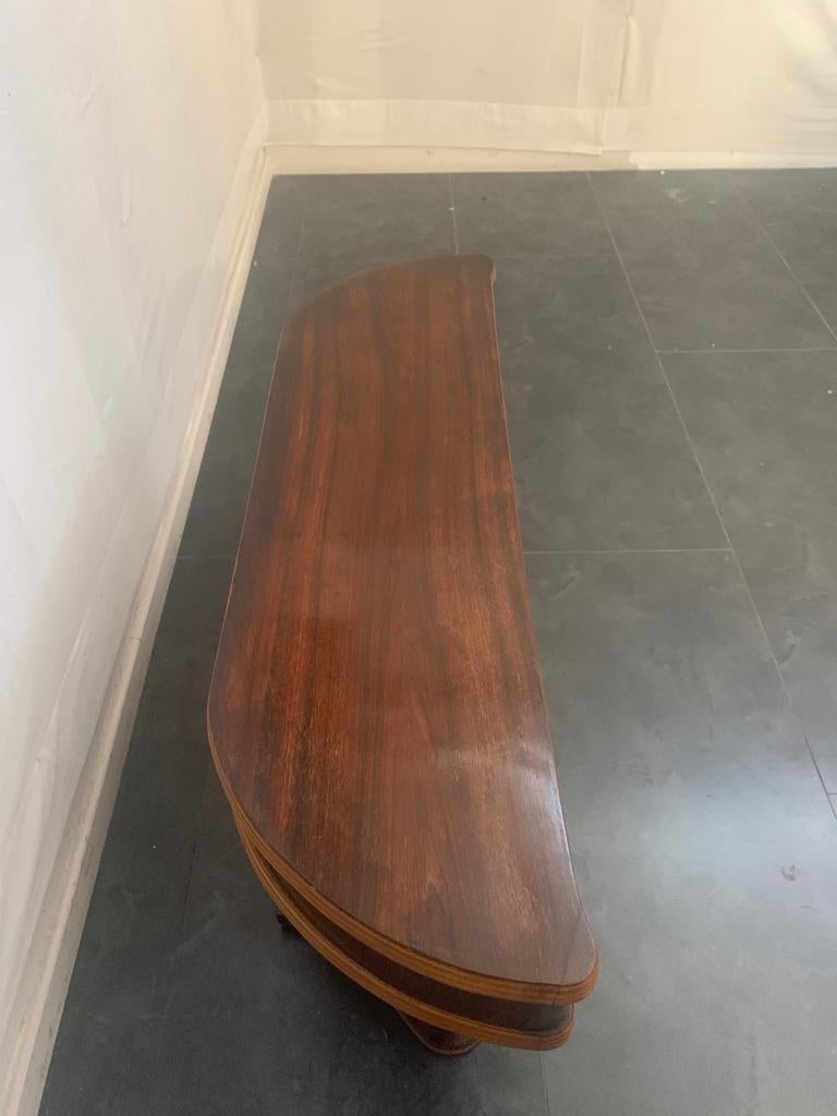 Italian Rosewood Console Table by Paolo Buffa, 1940s For Sale