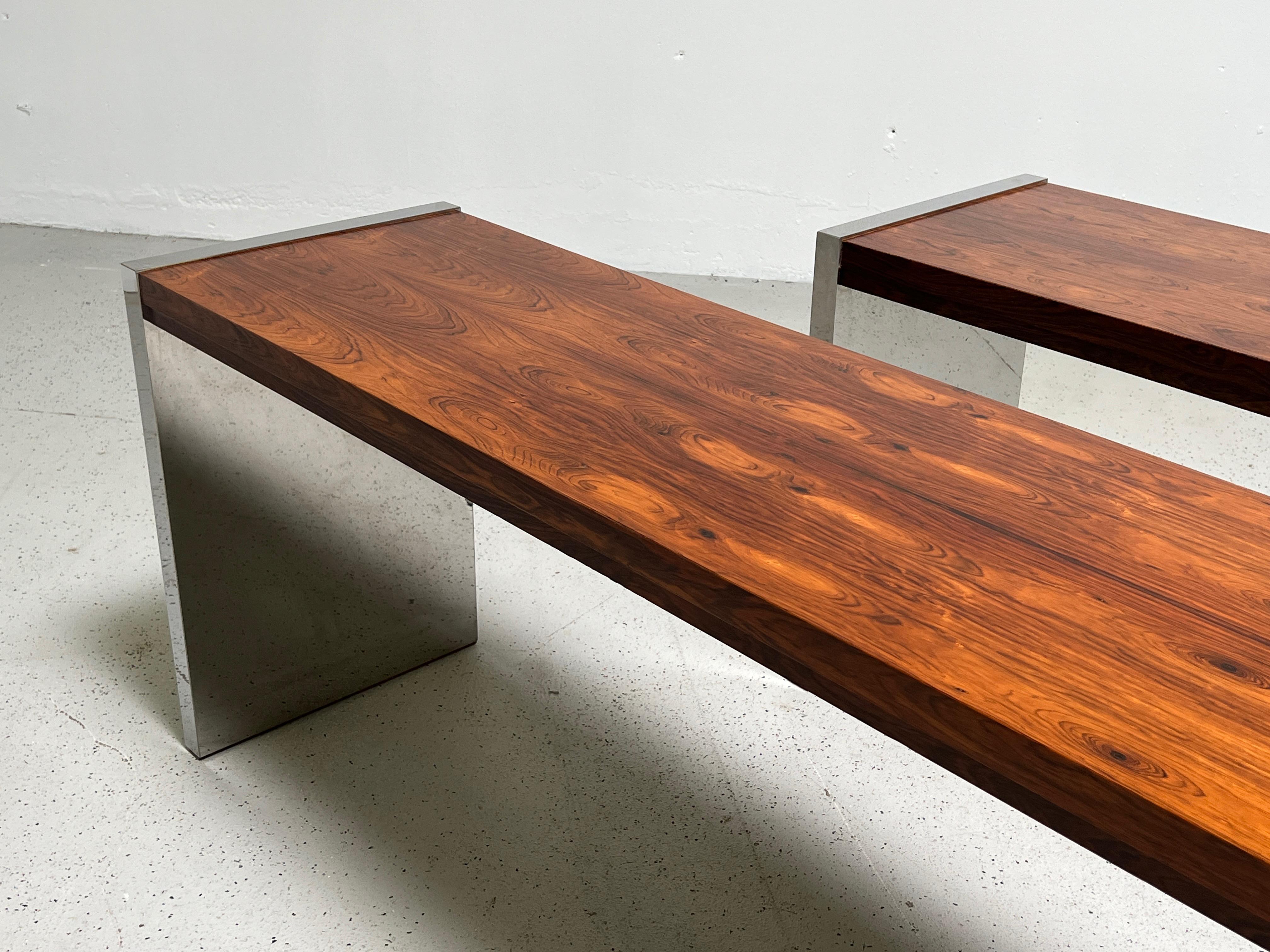 Rosewood Console Tables by Dunbar 6