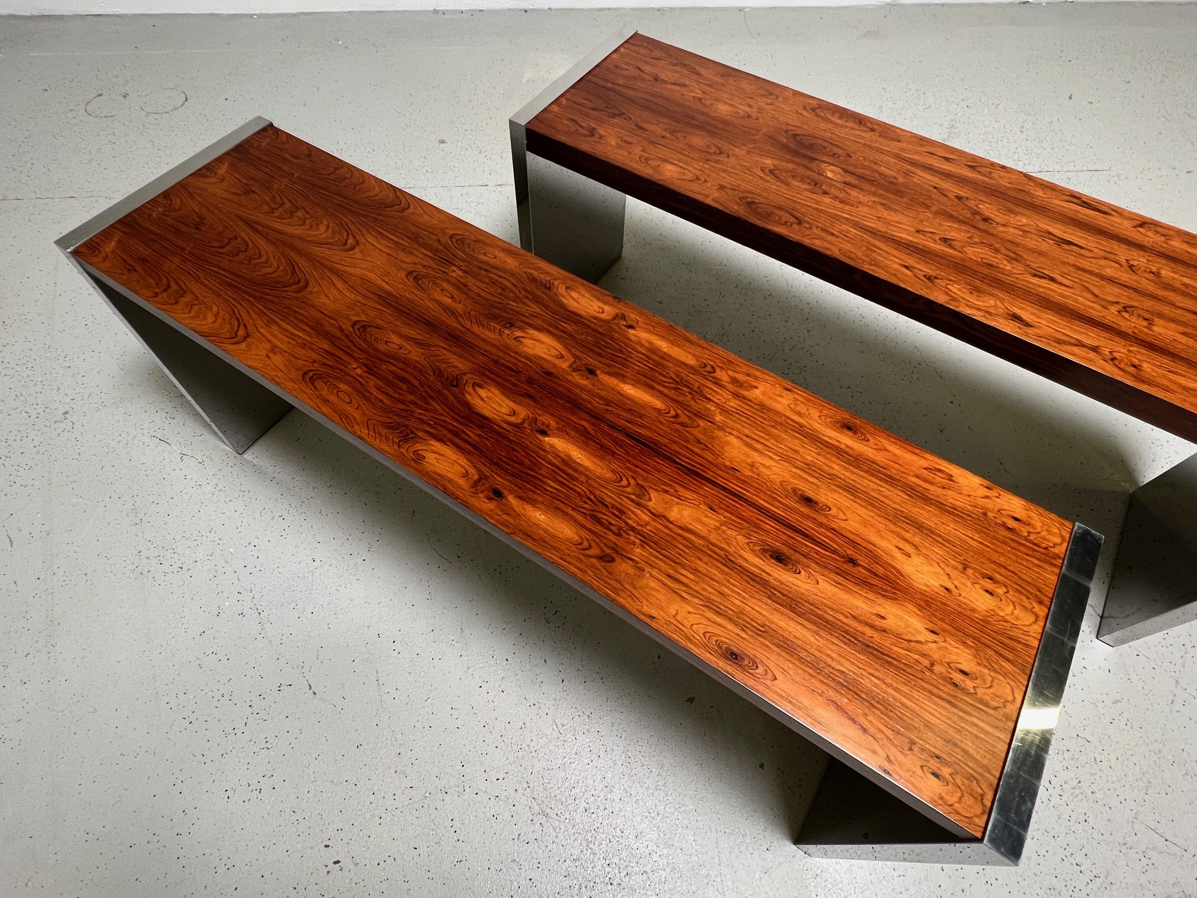 Rosewood Console Tables by Dunbar 3