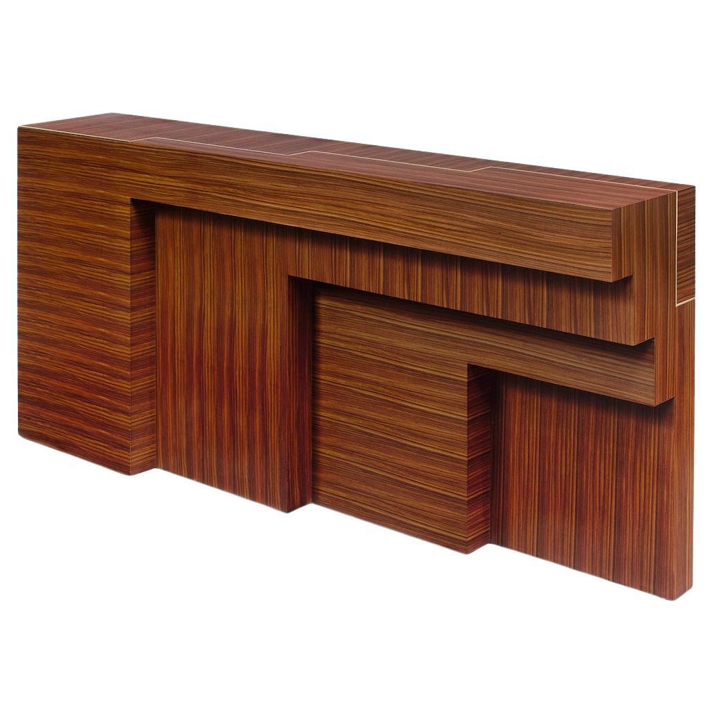 Contemporary Rosewood Console by Hervé Langlais For Sale