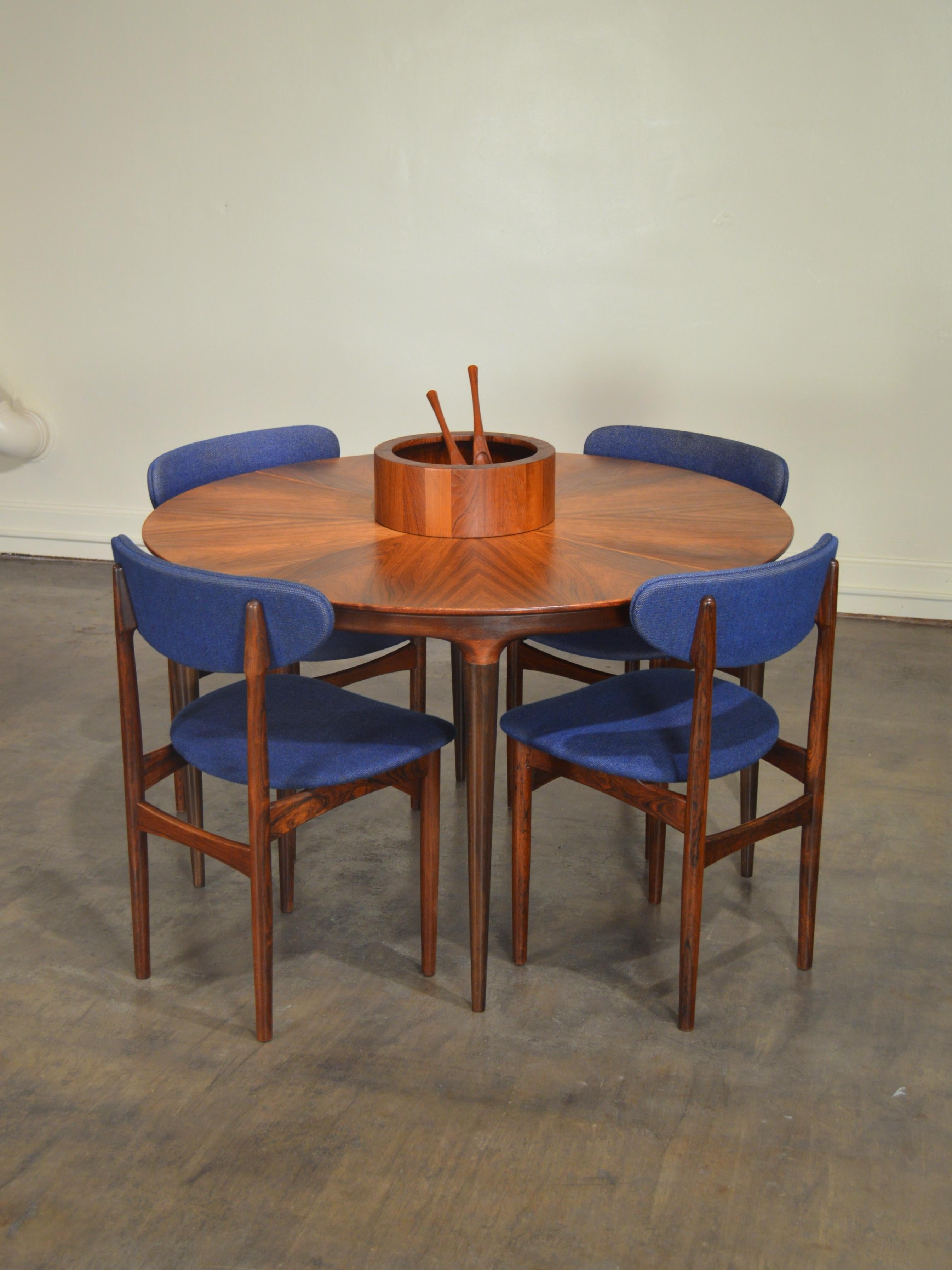 Rosewood Cortina Extending Dining Table by Svante Skogh for Seffle Mobelfabrik 6