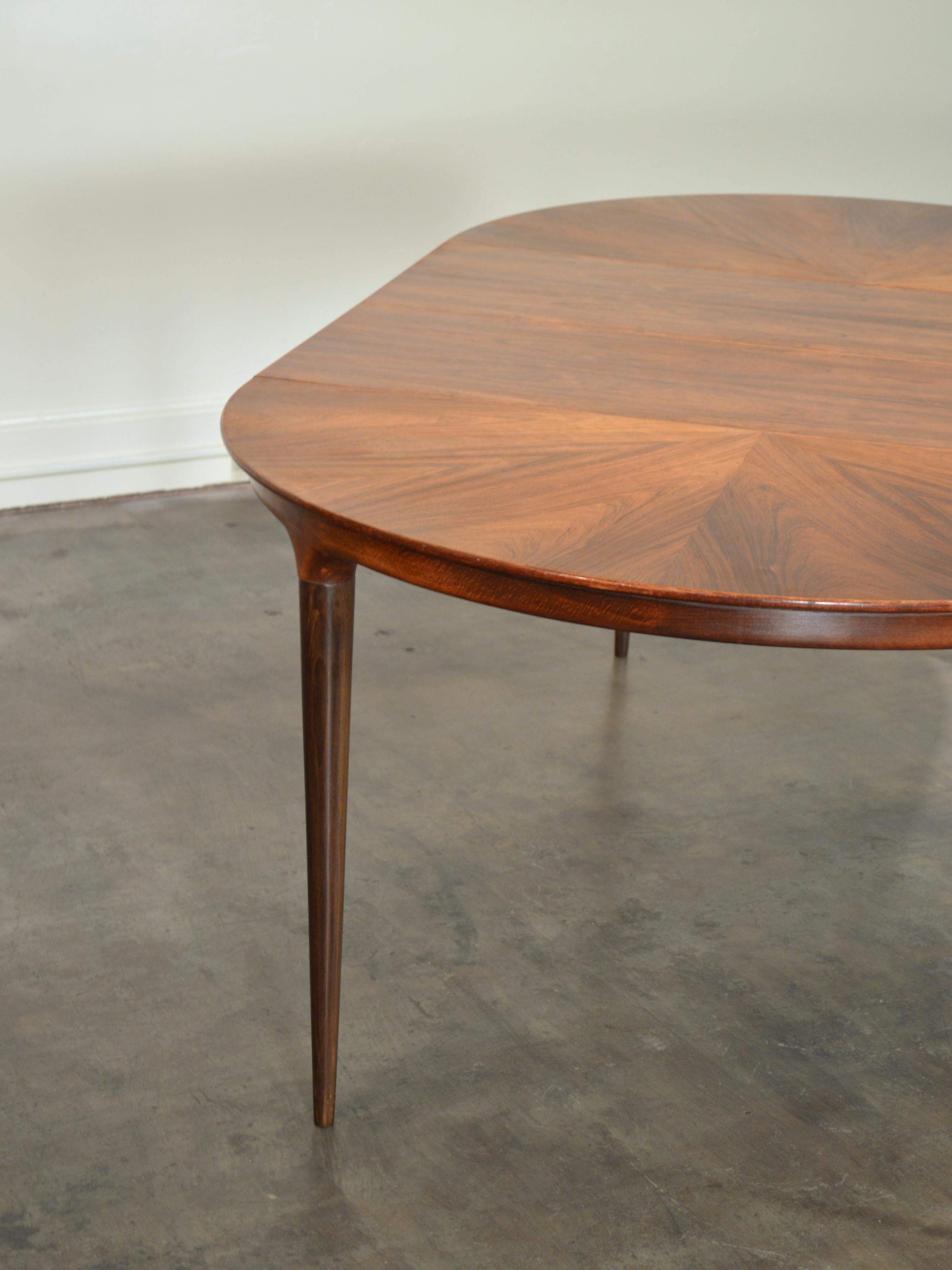 Rosewood Cortina Extending Dining Table by Svante Skogh for Seffle Mobelfabrik 2