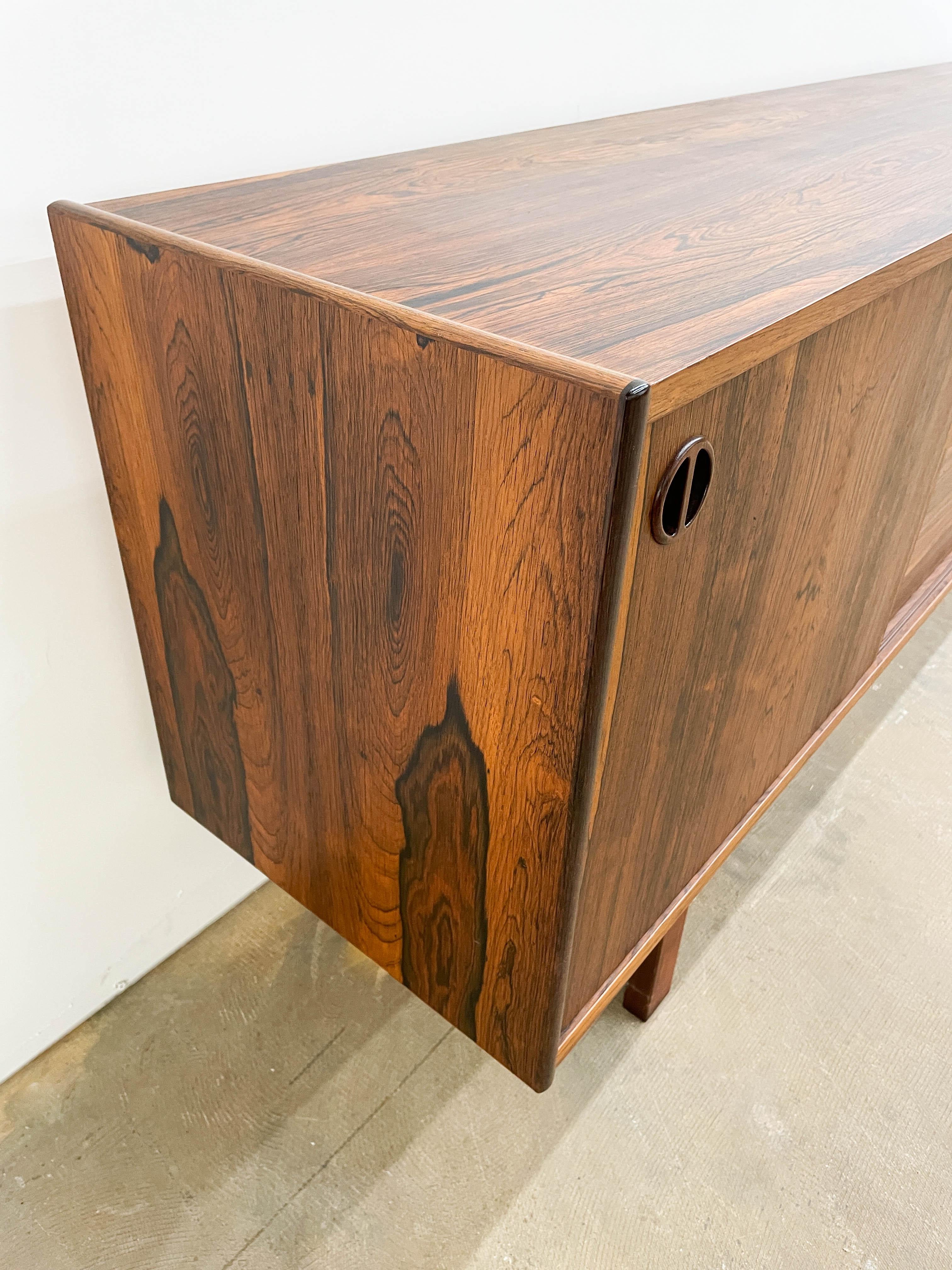 Rosewood Credenza by Erik Worts In Good Condition In Kalamazoo, MI
