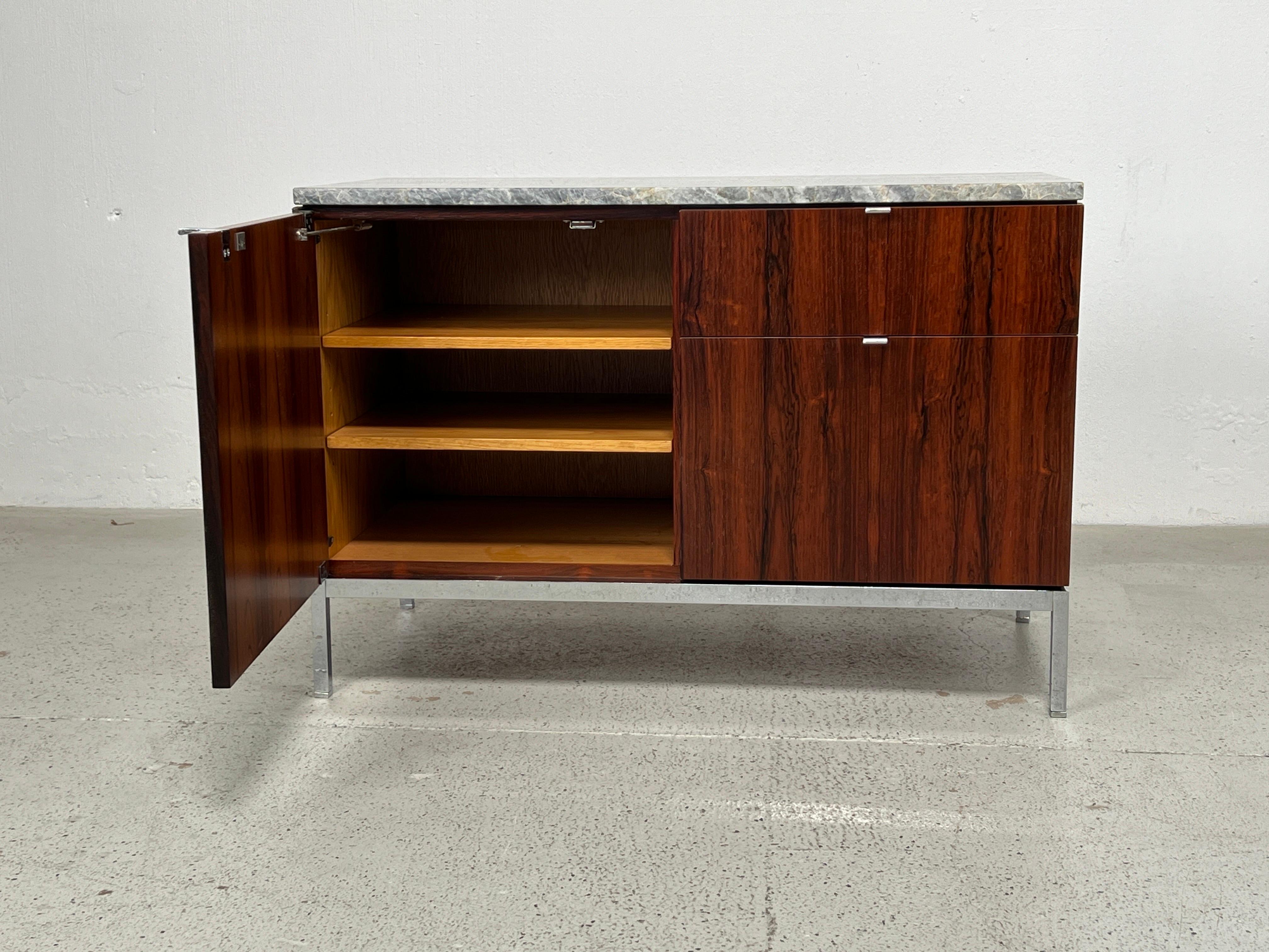 Rosewood Credenza by Florence Knoll  For Sale 1