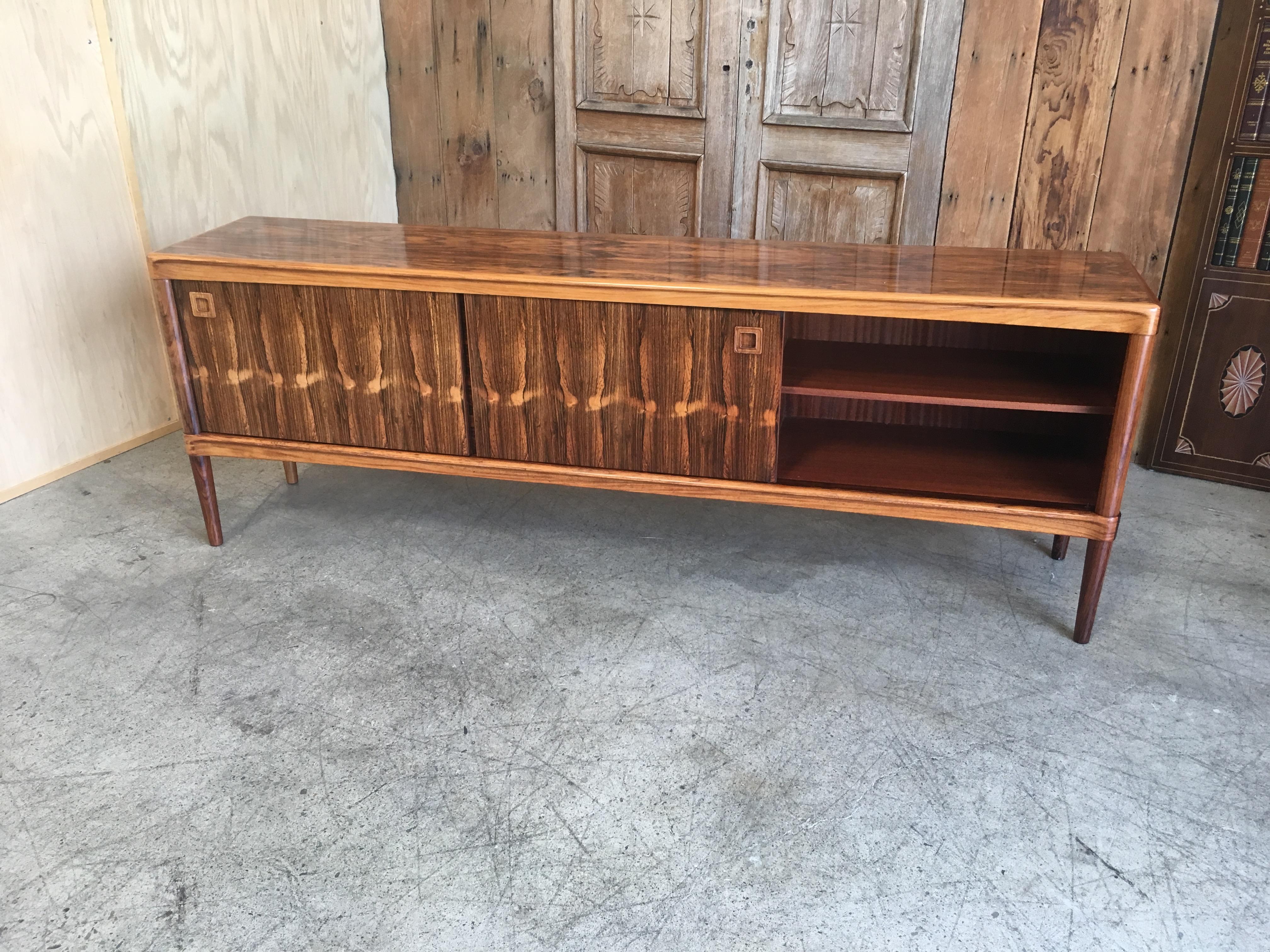 Danish Rosewood Credenza by Henry Walter Klein for Bramin