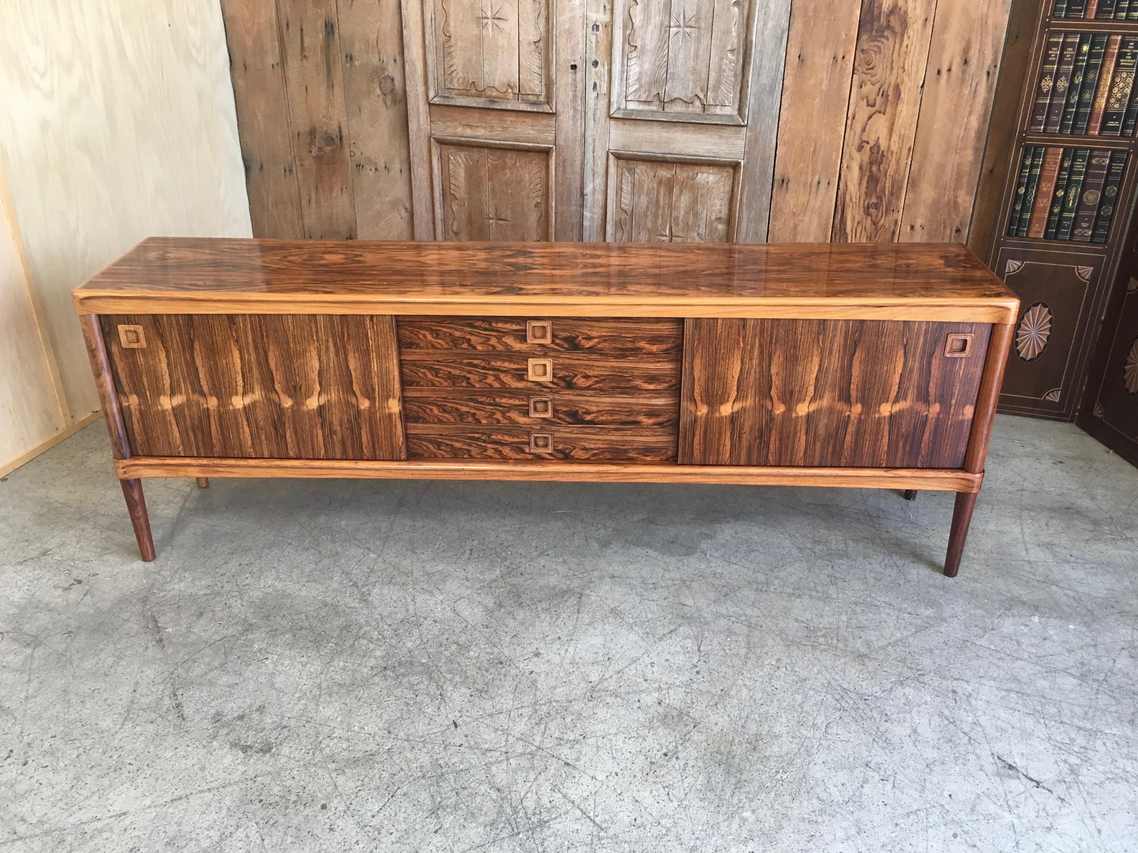 20th Century Rosewood Credenza by Henry Walter Klein for Bramin
