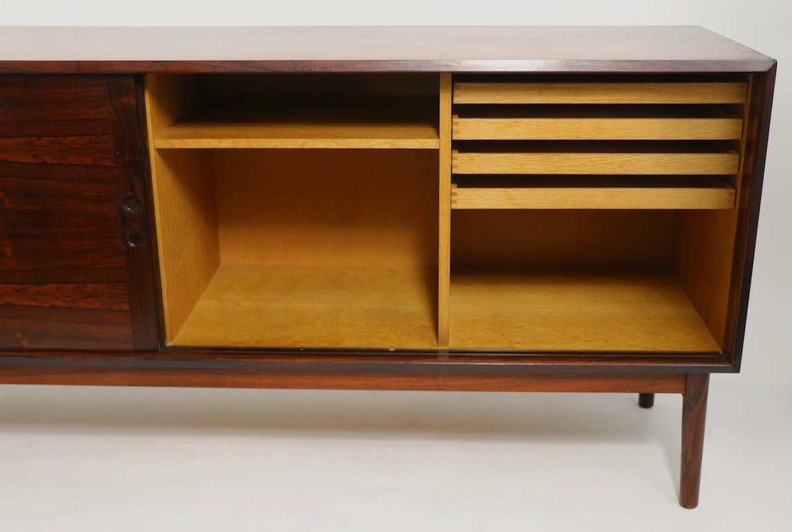 Rosewood Credenza in the Danish Modern Style Made in Norway Westnofa Attributed 2