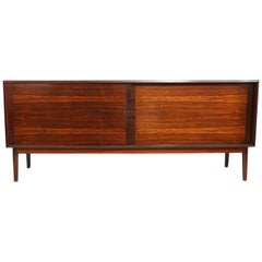Rosewood Credenza in the Danish Modern Style Made in Norway Westnofa Attributed
