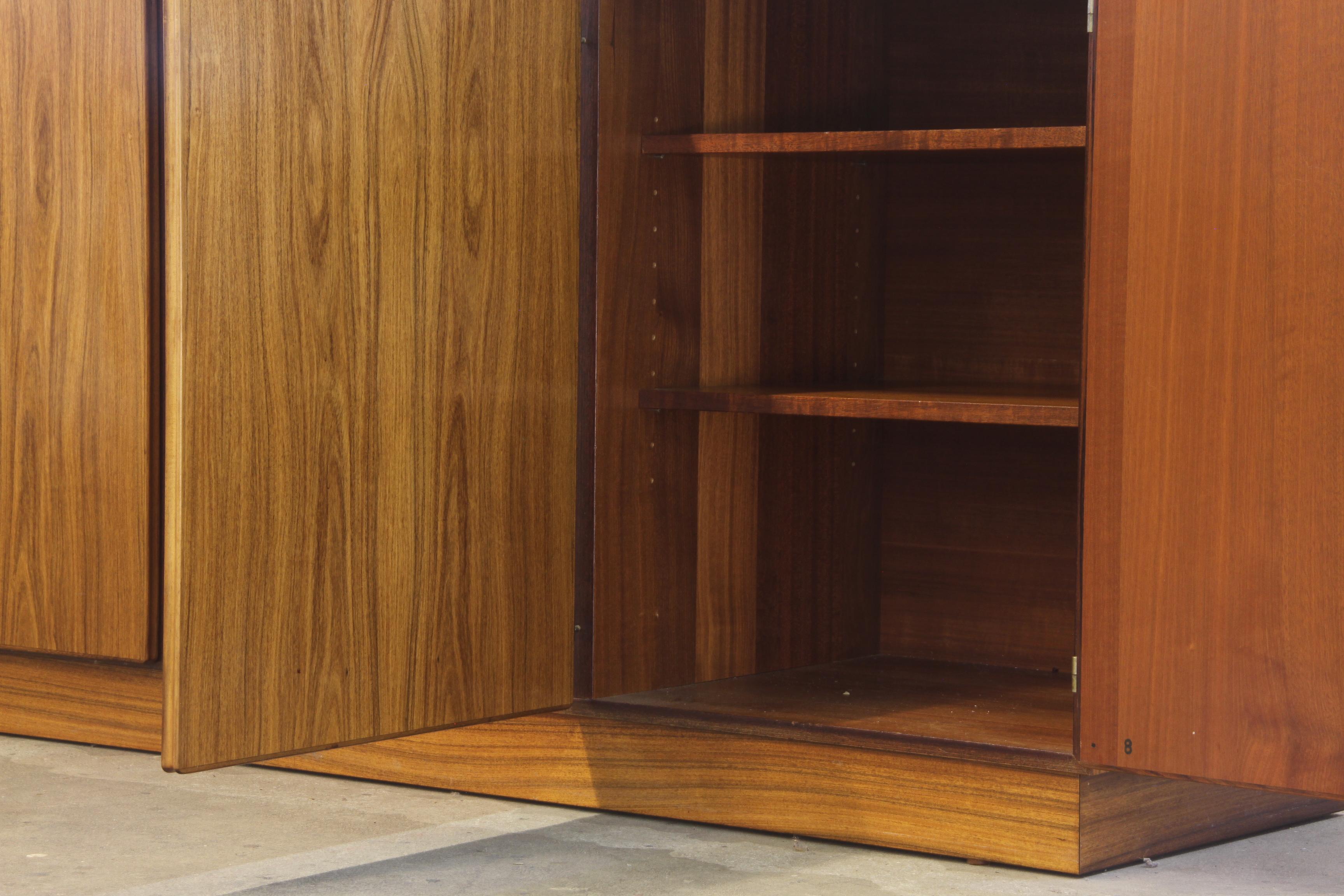Rosewood credenza sideboard, Danish 1970s from Skovby, mid-century cabinet For Sale 7