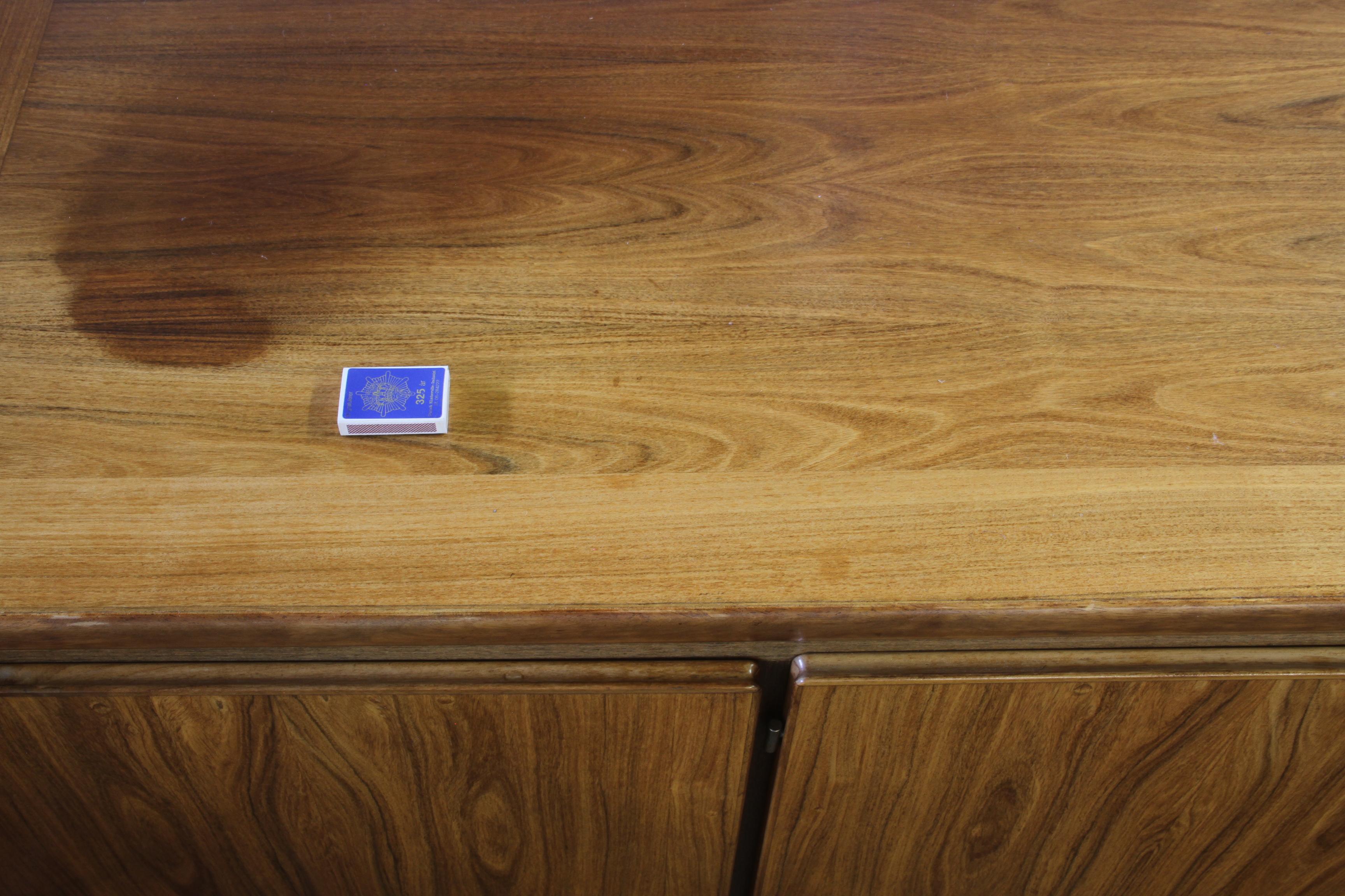 Rosewood credenza sideboard, Danish 1970s from Skovby, mid-century cabinet For Sale 12