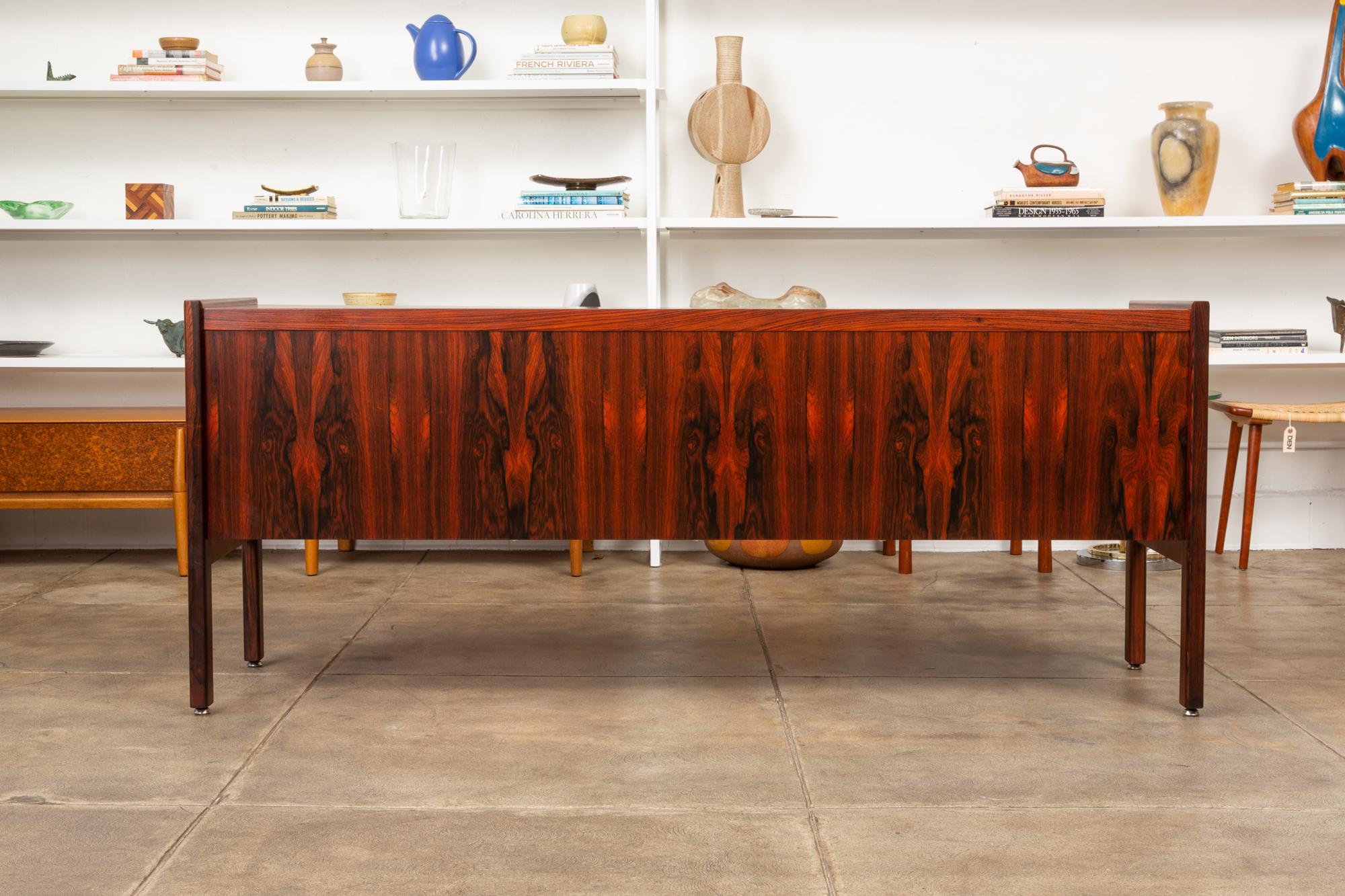 Rosewood Credenza with File Drawers 4