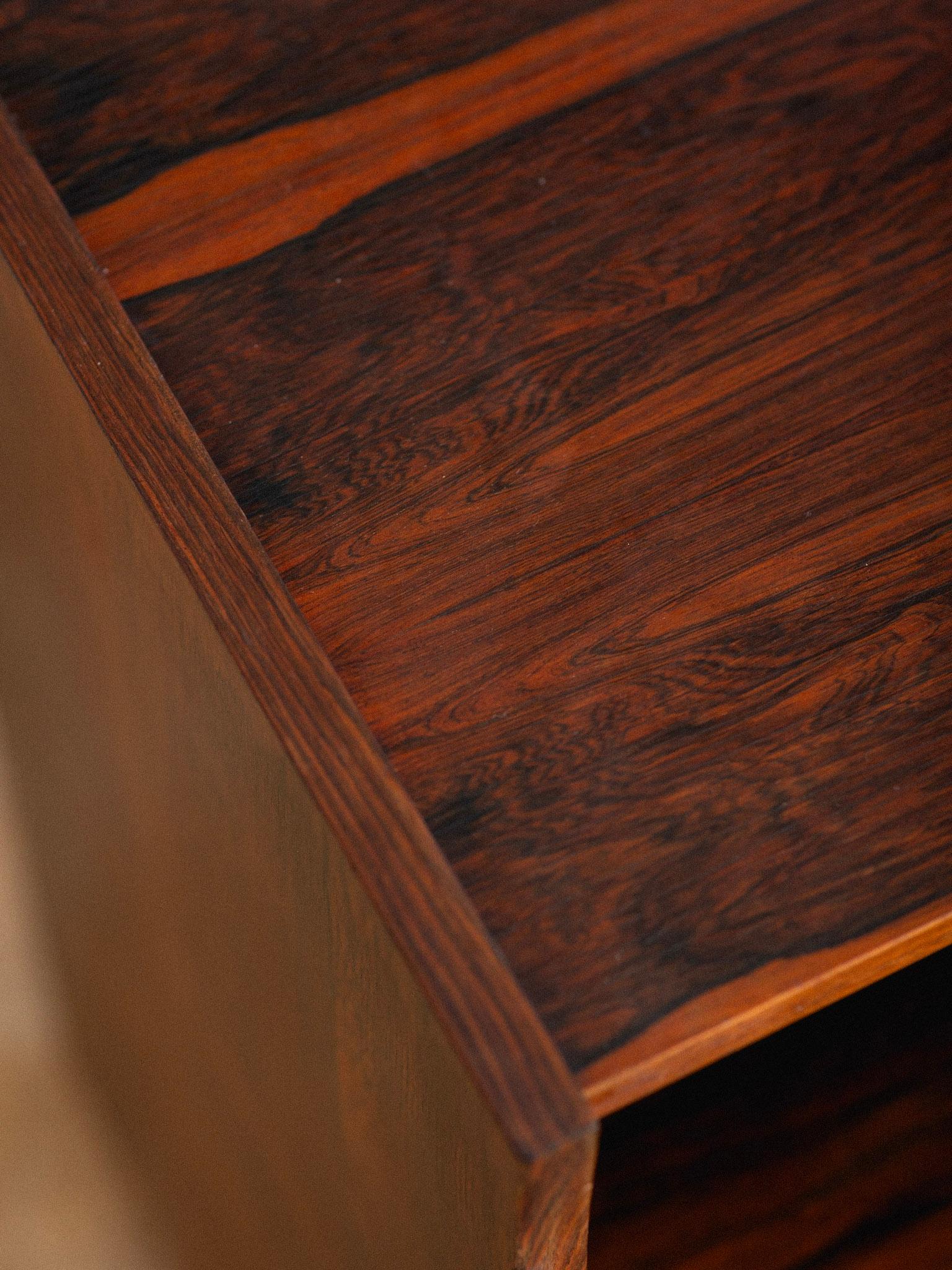 Rosewood Credenza With Iron Base & Brass Hardware 5