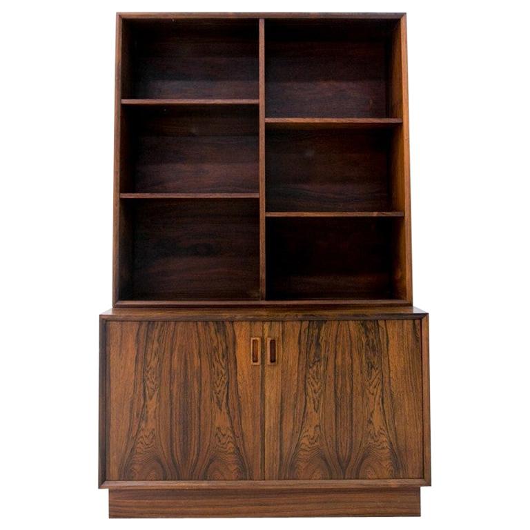 Rosewood Danish Bookcase For Sale