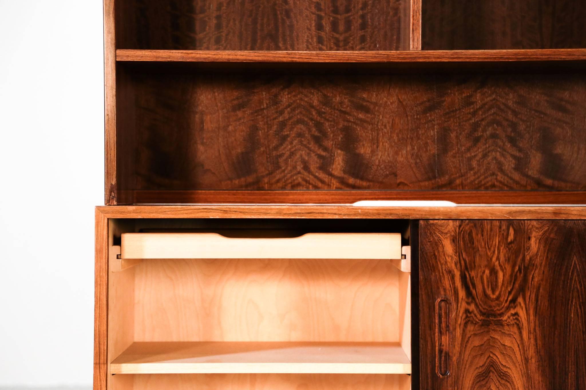 Rosewood Danish Bookcases by Poul Hundevad, 1970s Scandinavian 8