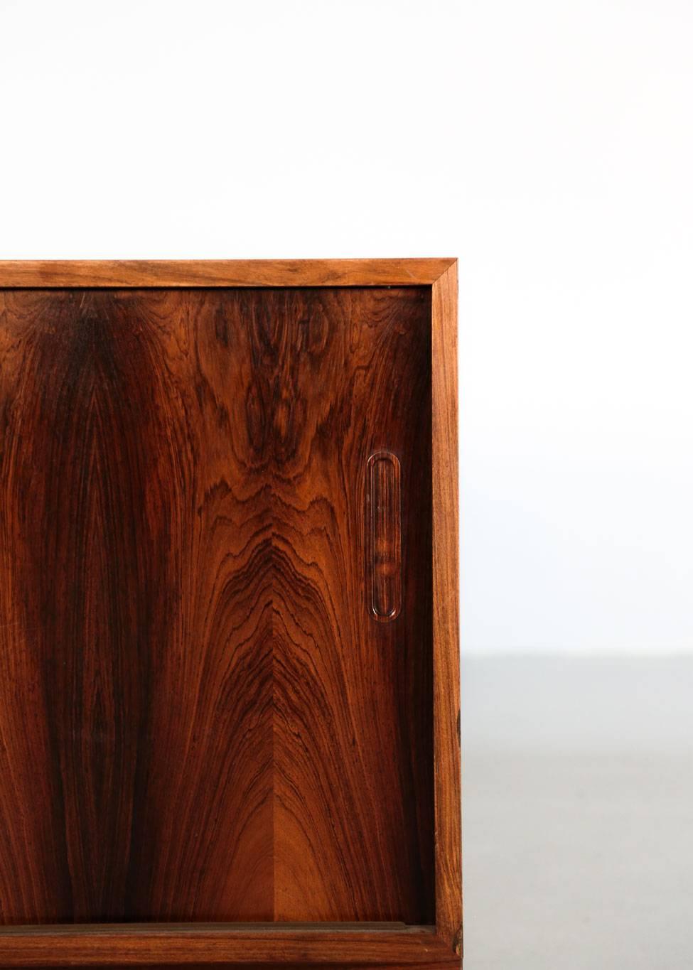 Scandinavian Modern Rosewood Danish Bookcases by Poul Hundevad, 1970s Scandinavian