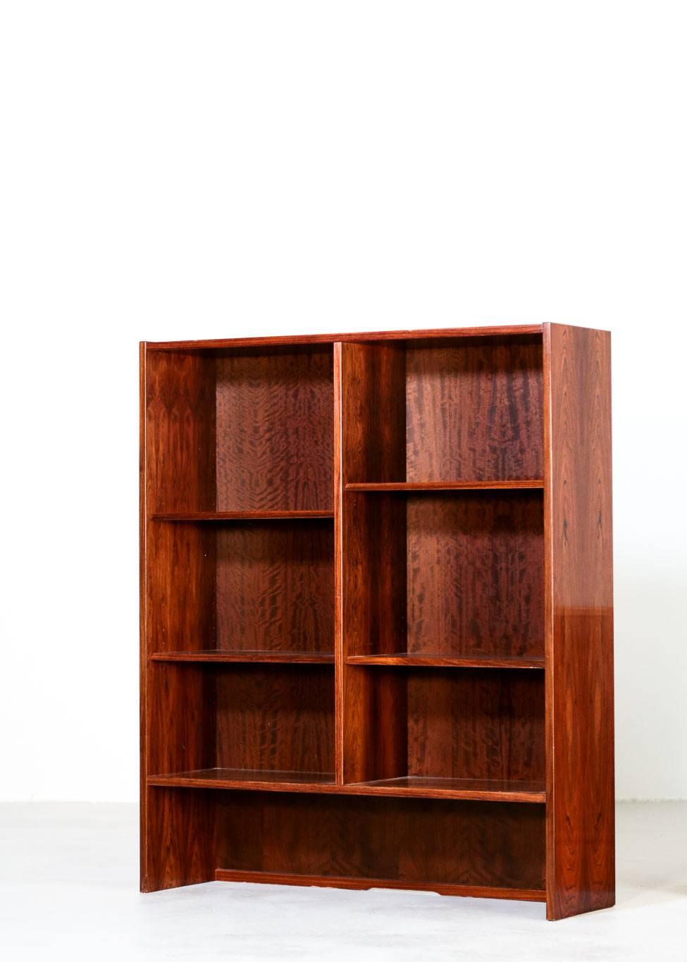Rosewood Danish Bookcases by Poul Hundevad, 1970s Scandinavian 4