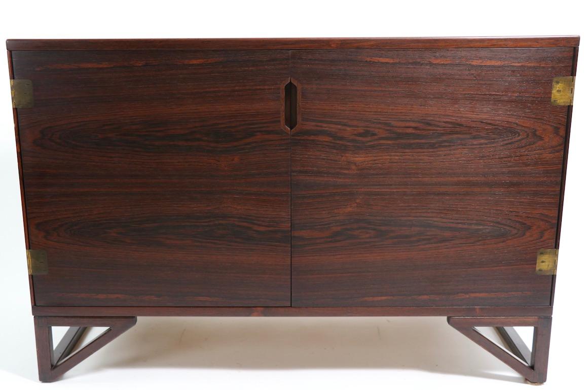 Rosewood Danish Cabinet Svend Langkilde by Lankilde Mobler for Illums Bolighus For Sale 8