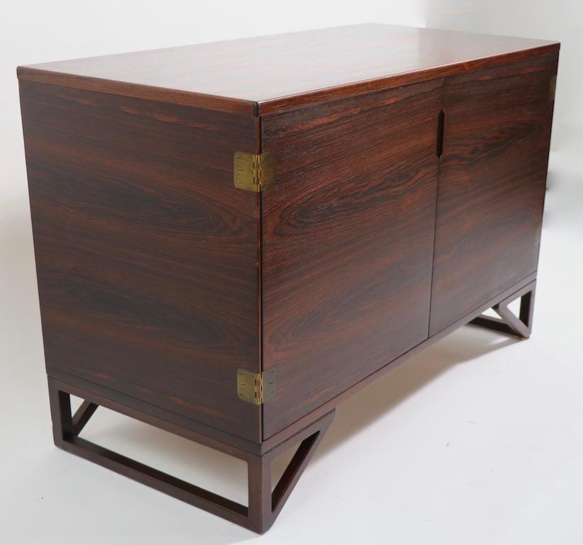 Scandinavian Modern Rosewood Danish Cabinet Svend Langkilde by Lankilde Mobler for Illums Bolighus For Sale