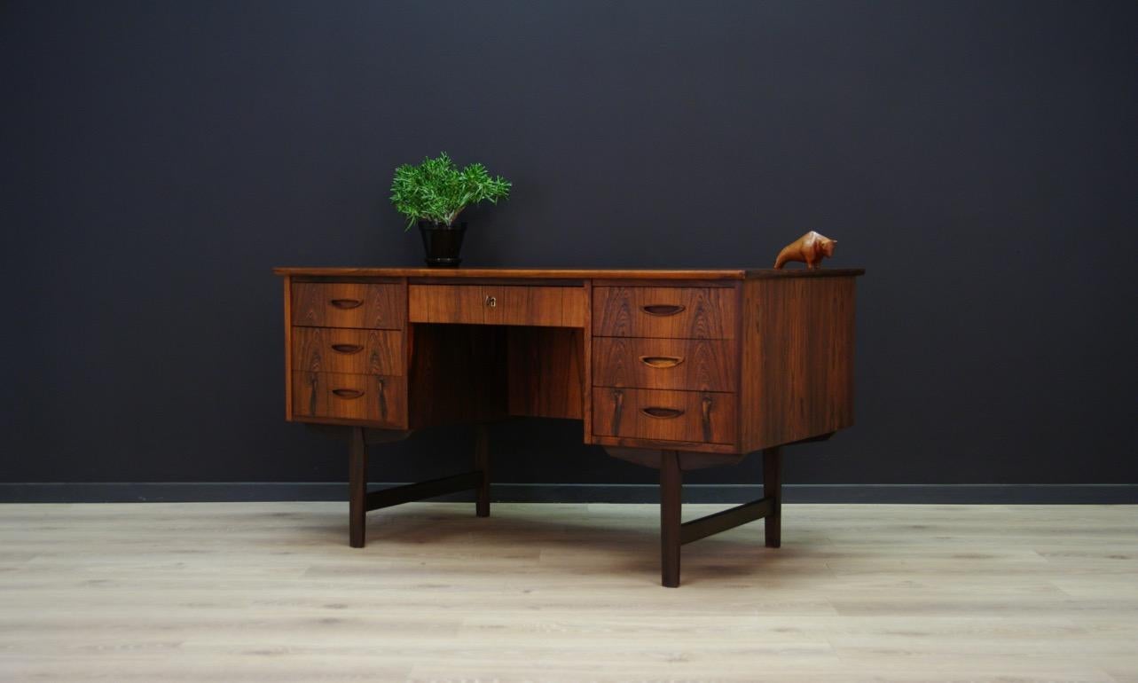 Scandinavian Rosewood Danish Design Writing Desk Vintage