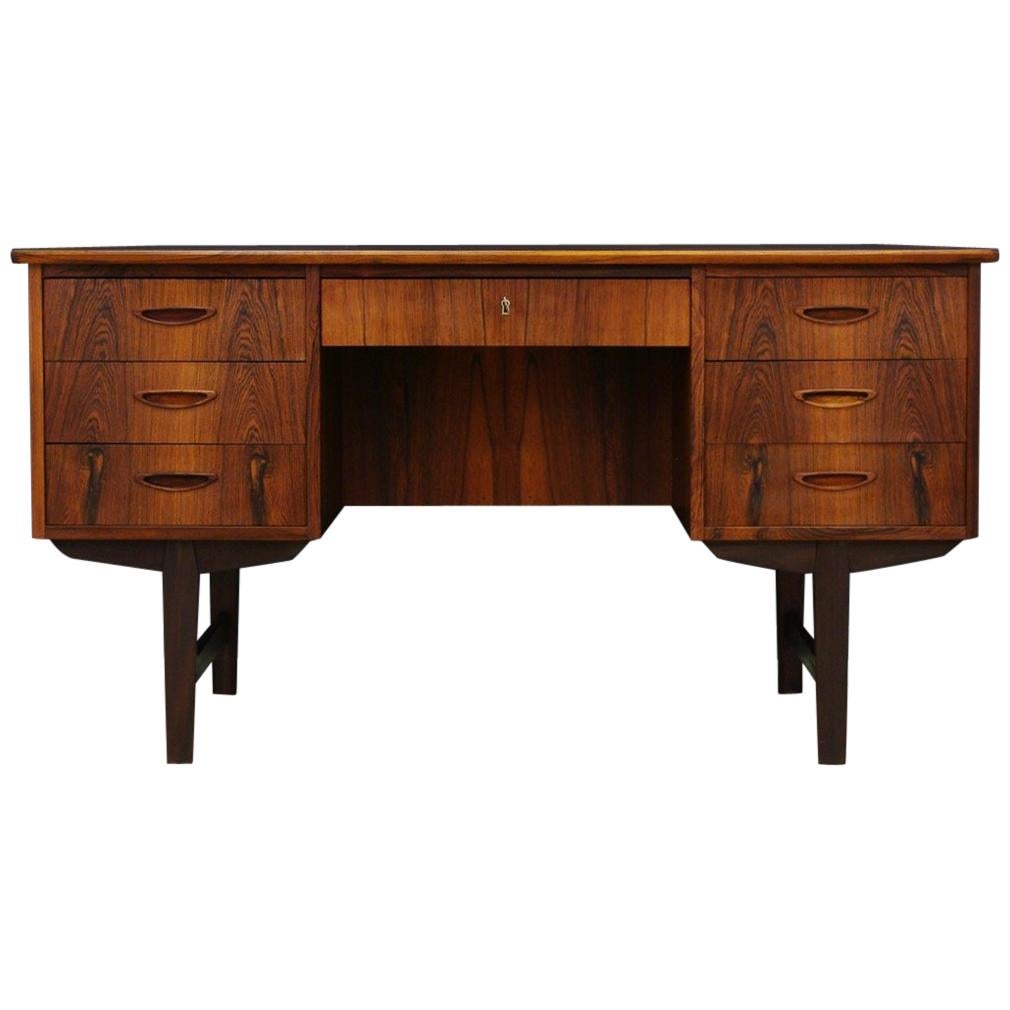 Rosewood Danish Design Writing Desk Vintage