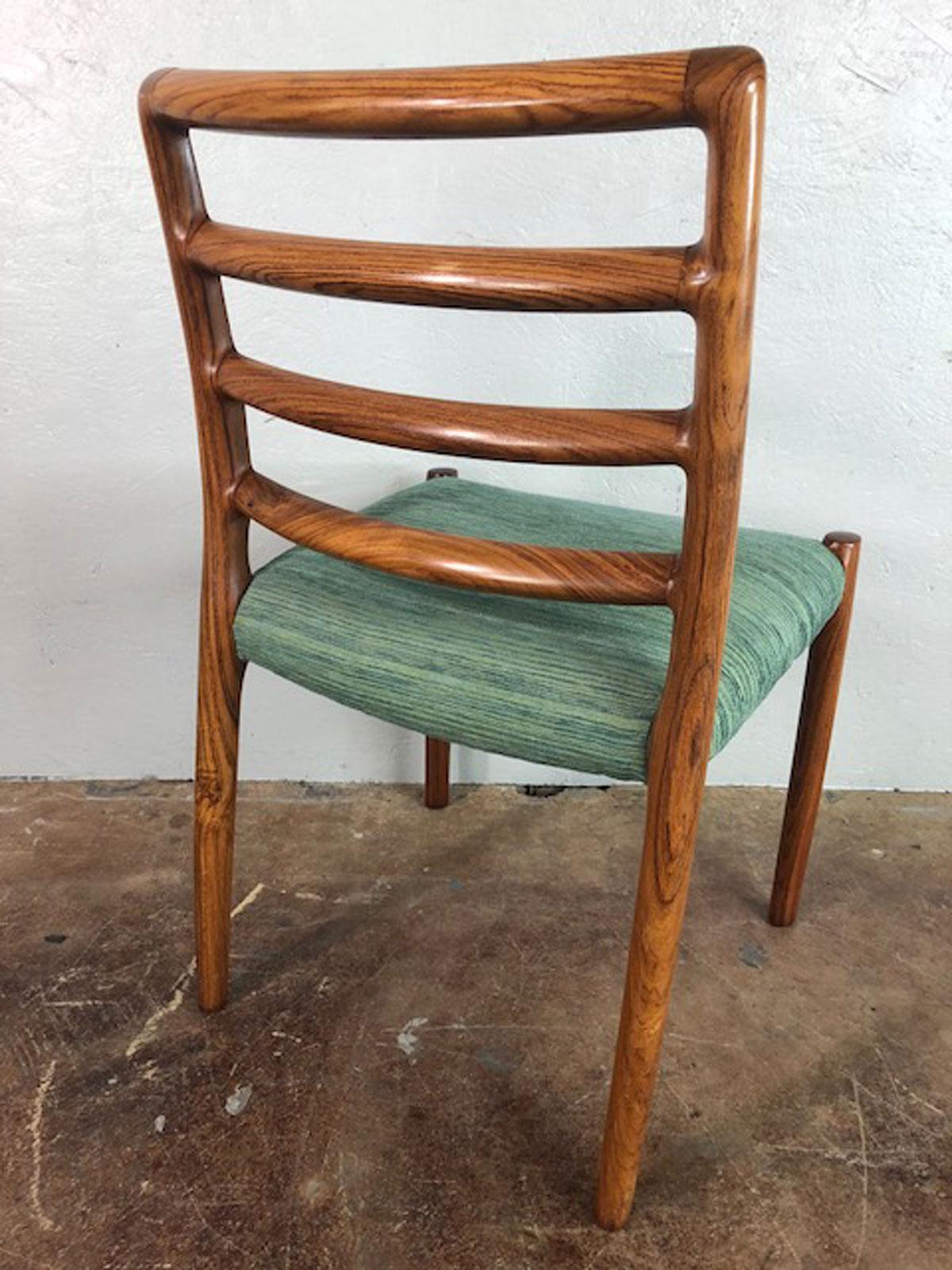 Mid-20th Century Rosewood Danish Dining Chair For Sale