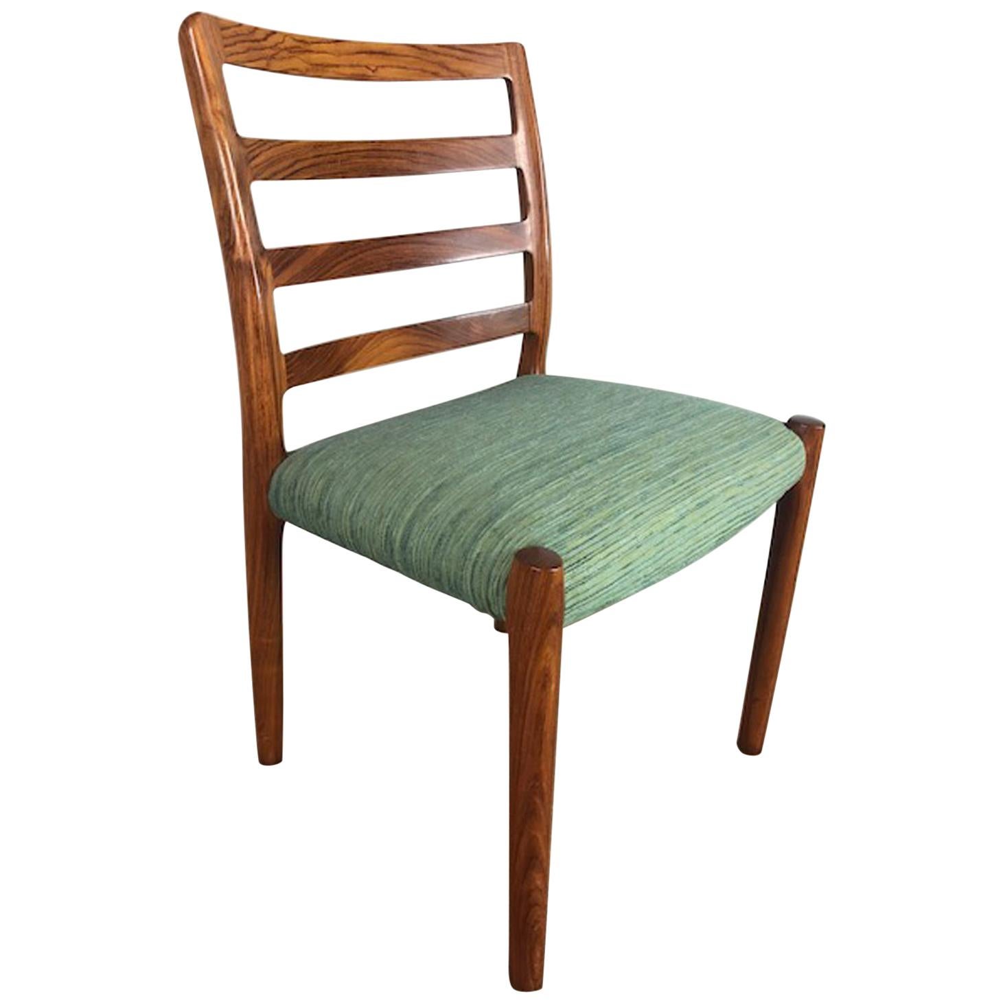 Rosewood Danish Dining Chair For Sale