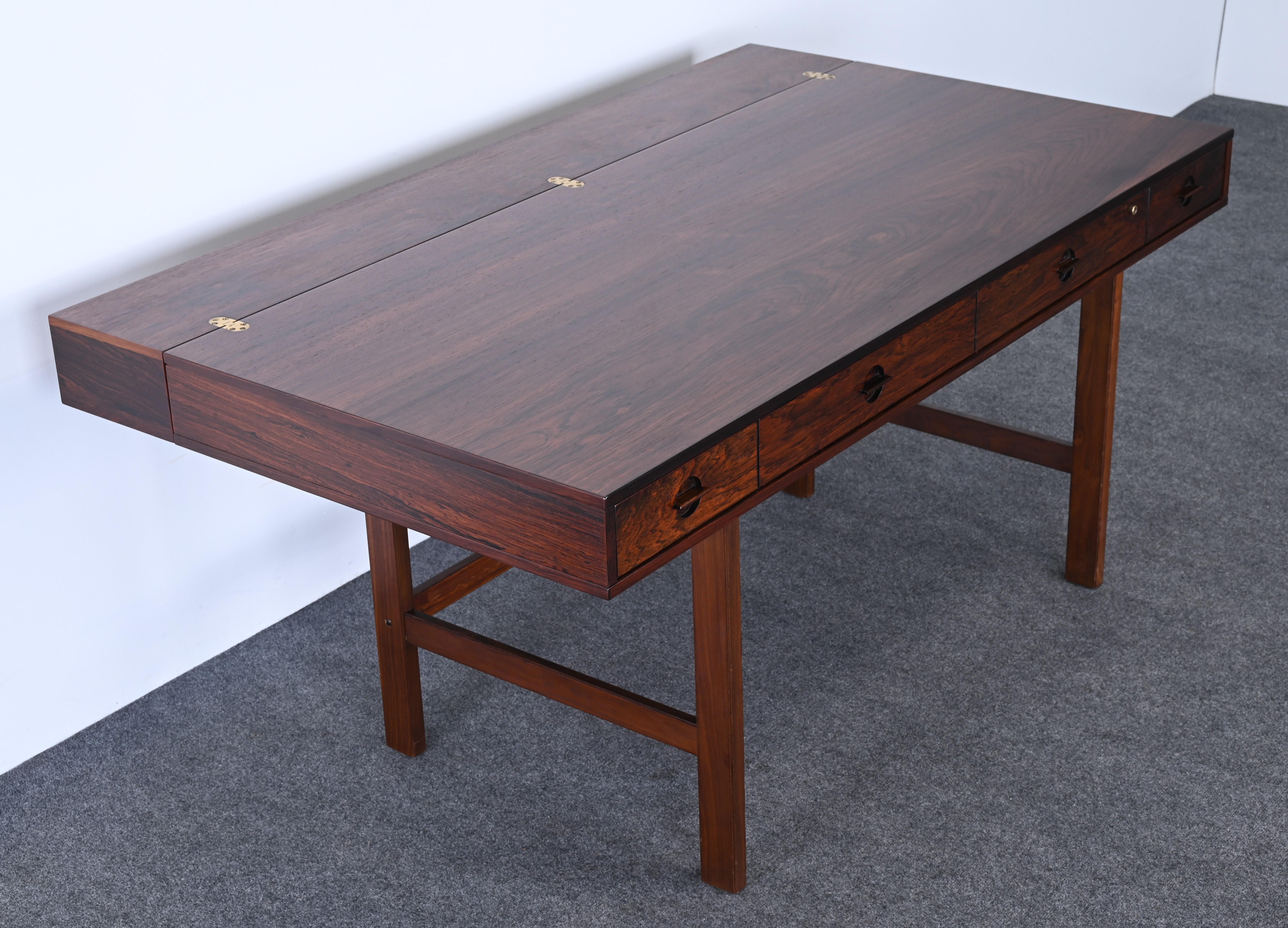Rosewood Danish Flip-Top Desk by Jens Quistgaard for Peter Lovig Nielsen, 1969 7