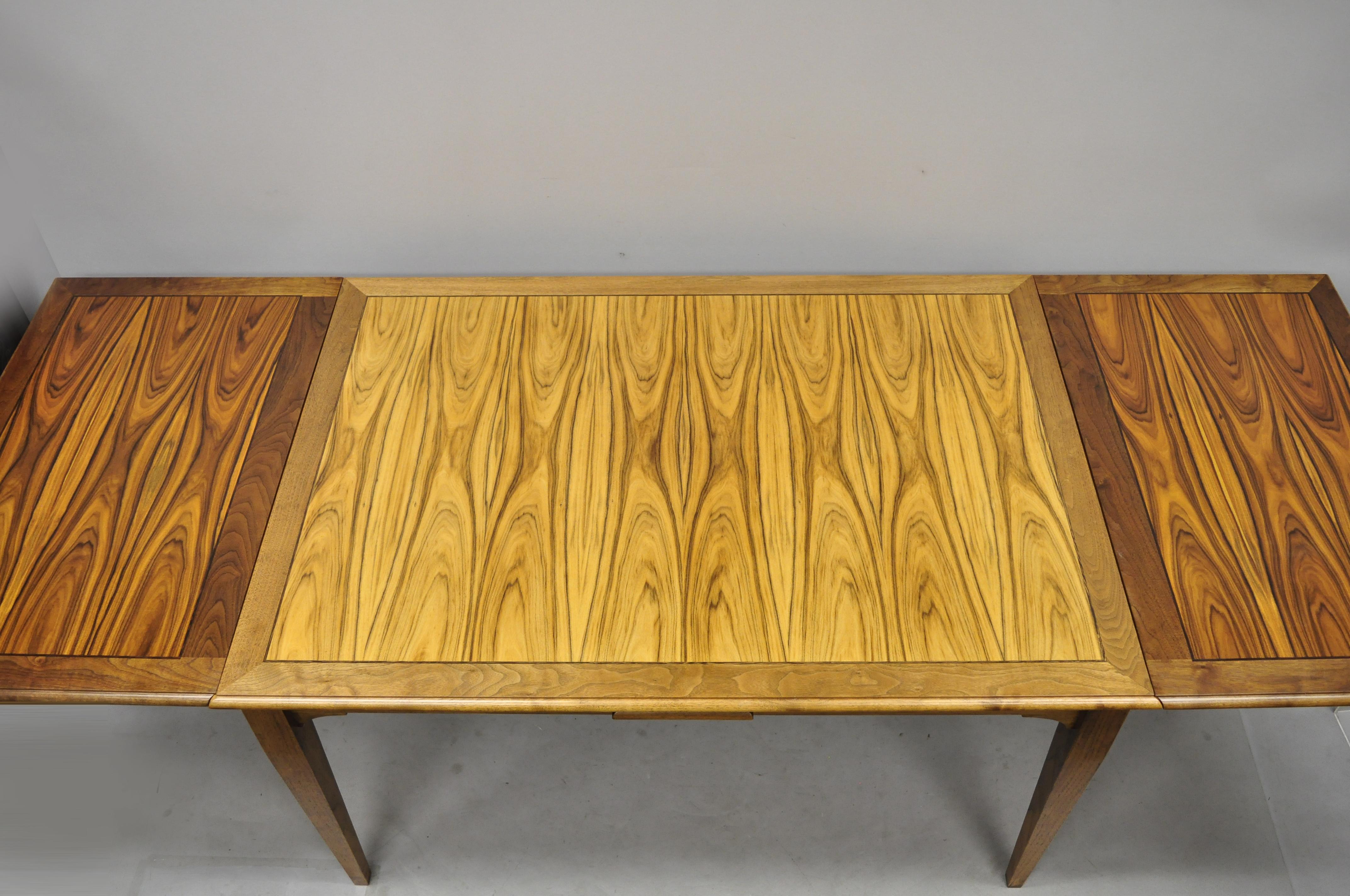 American Rosewood Danish Mid-Century Modern Style Extension Dining Table by Paul Downs For Sale