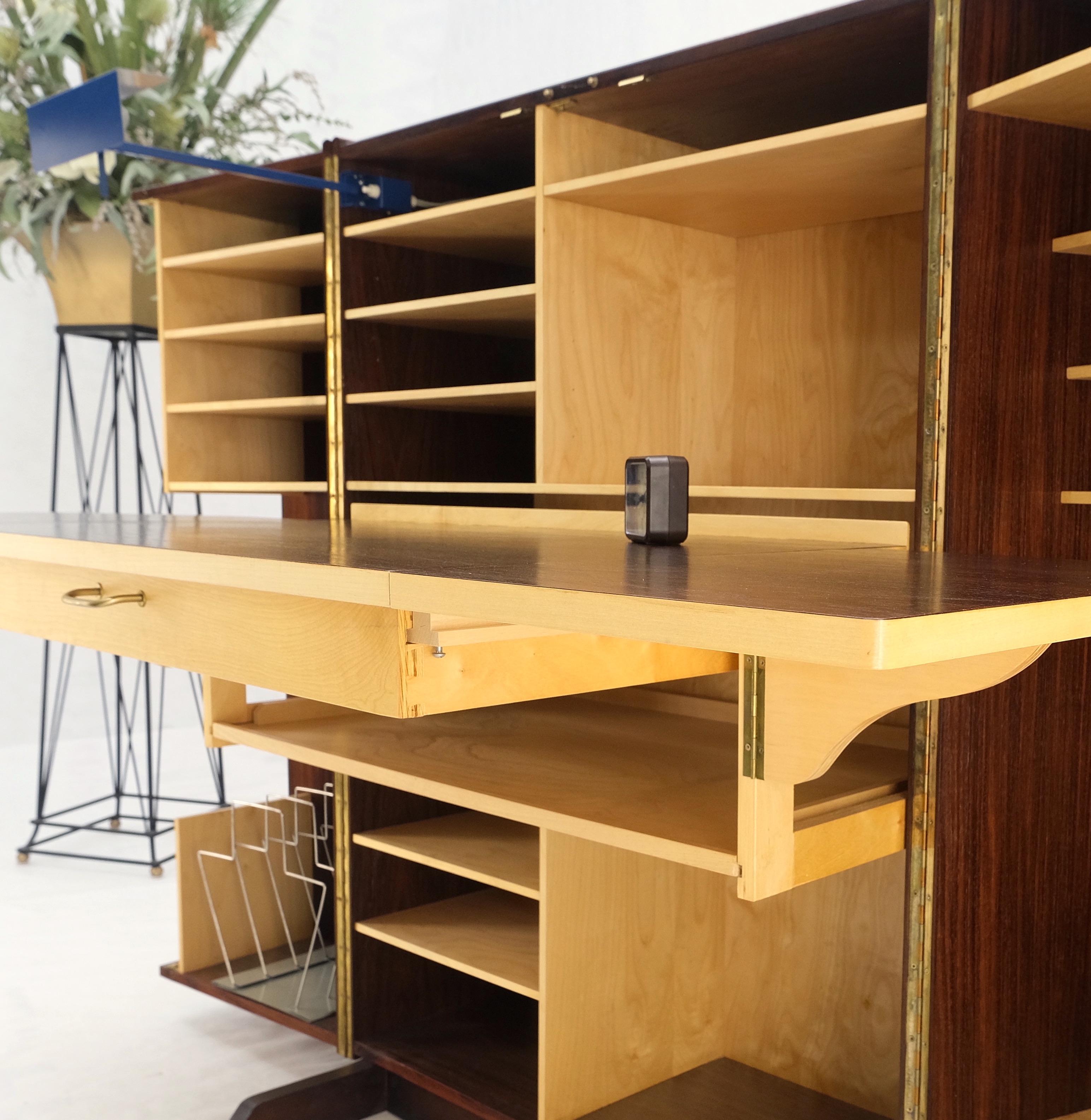 Rosewood Danish MidCentury Modern Wooton Box Desk Organizer File MINT! For Sale at 1stDibs