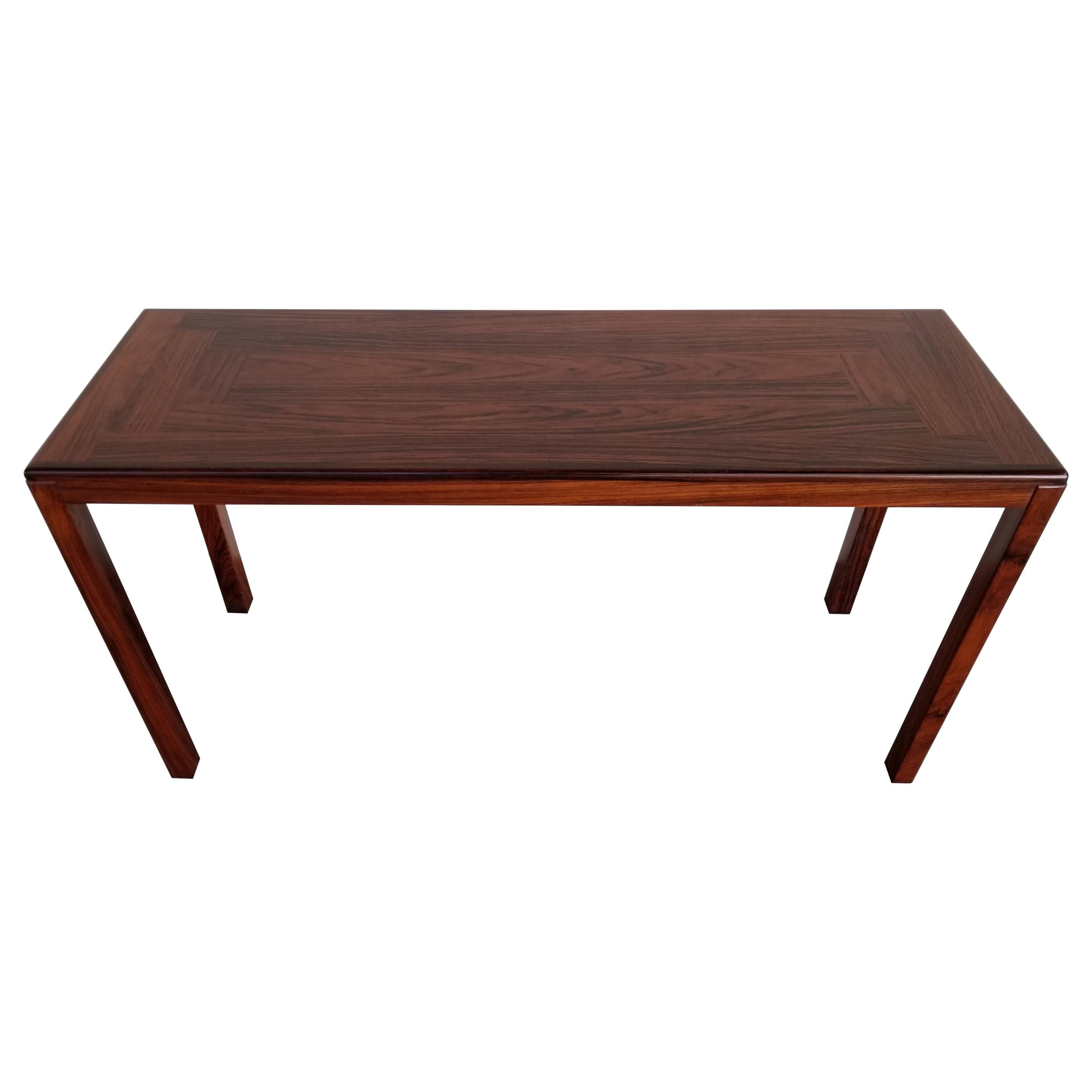 Rosewood Danish Modern Console or Sofa Table by Vejle Stole