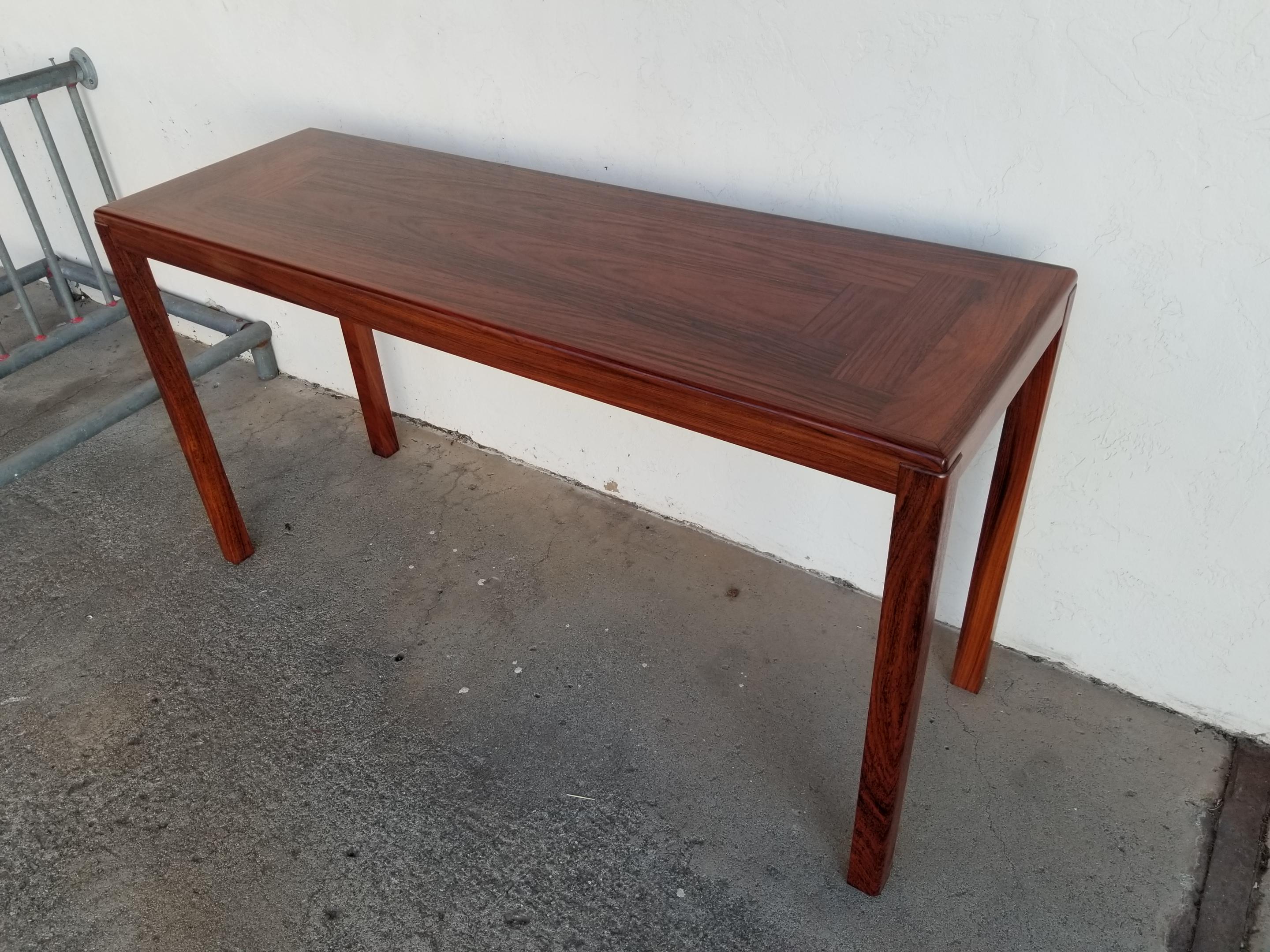 rosewood console table