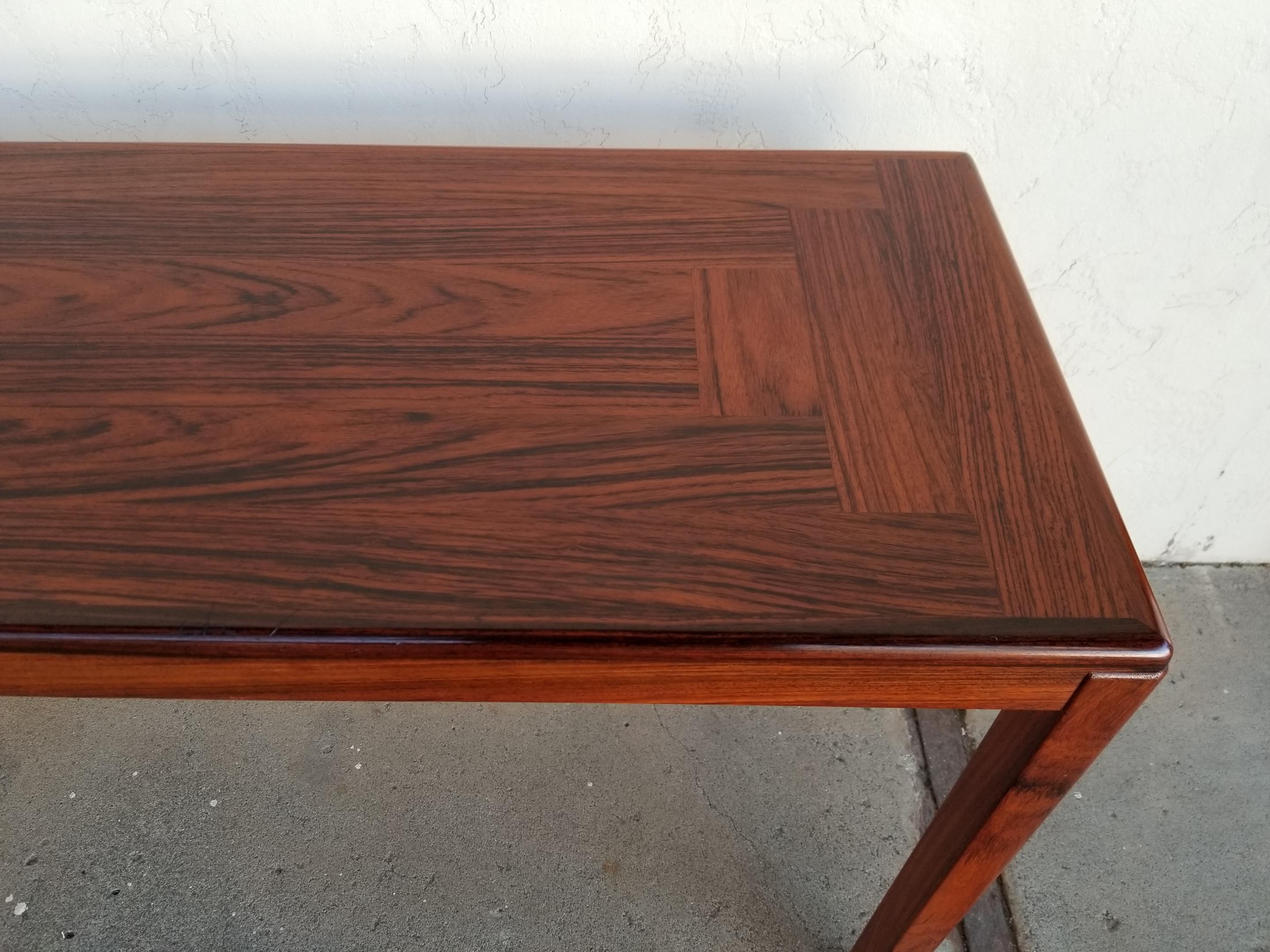 Rosewood Danish Modern Console or Sofa Table by Vejle Stole In Good Condition In Fulton, CA