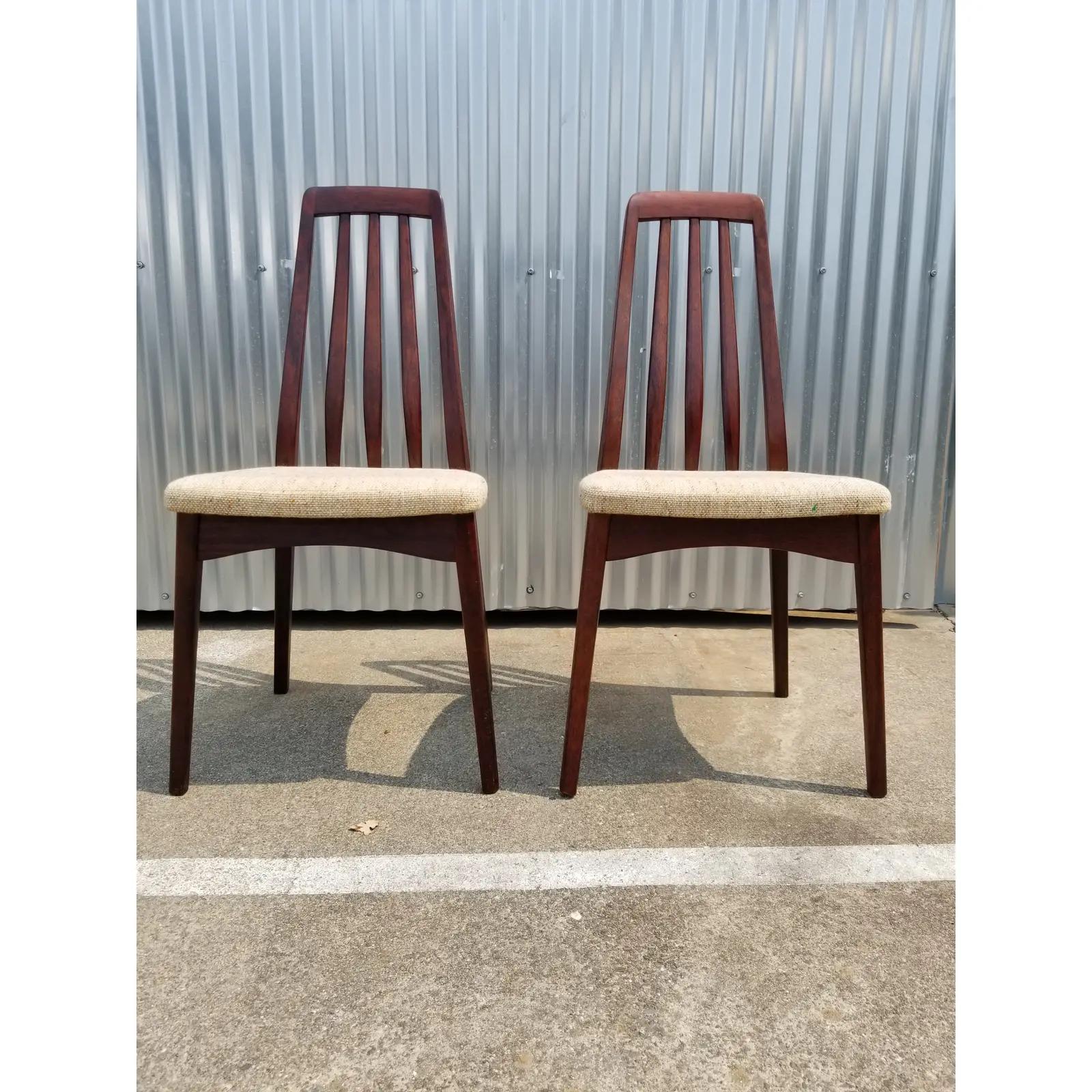 Scandinavian Modern Rosewood Danish Modern Dining Chairs by Svegards, a Pair
