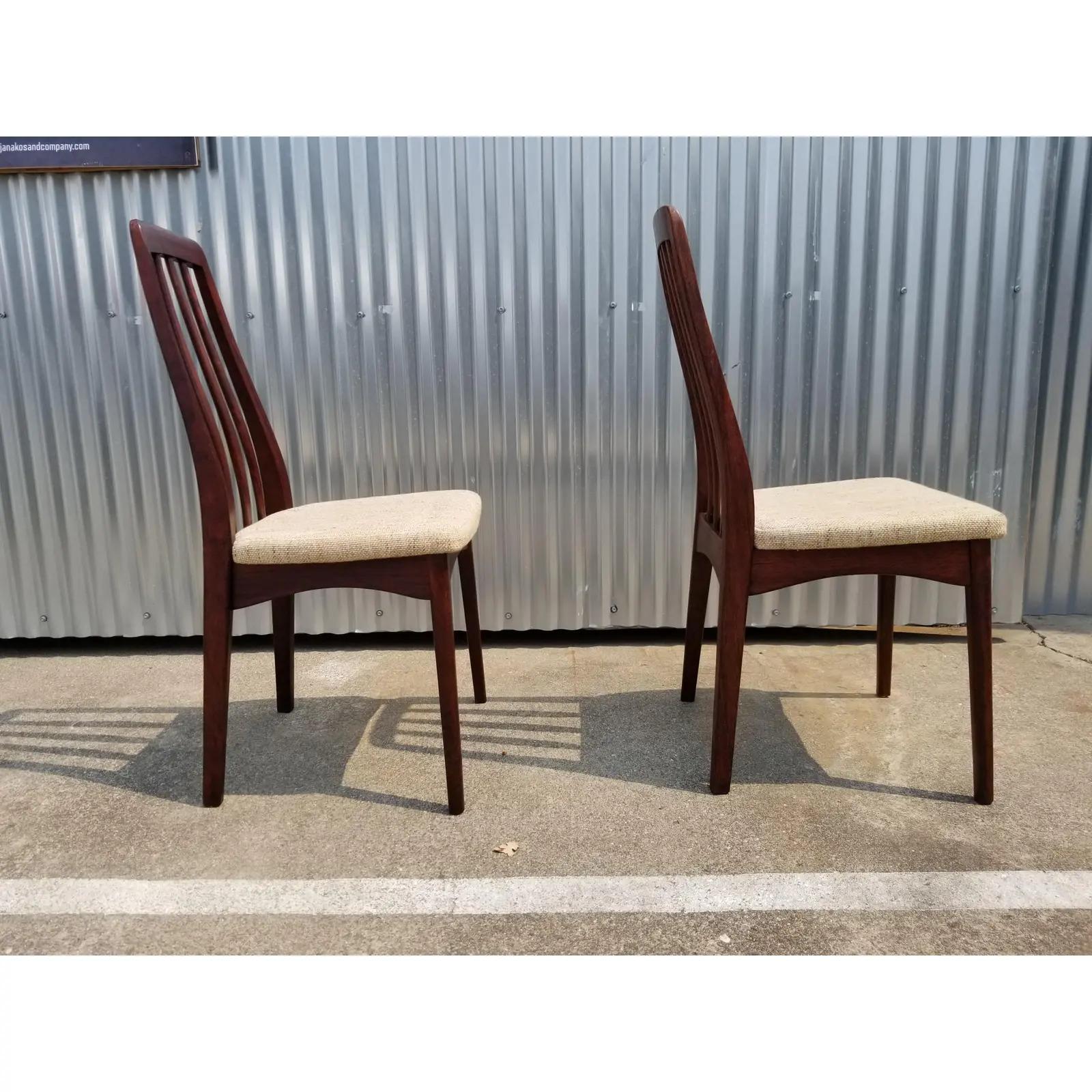 20th Century Rosewood Danish Modern Dining Chairs by Svegards, a Pair