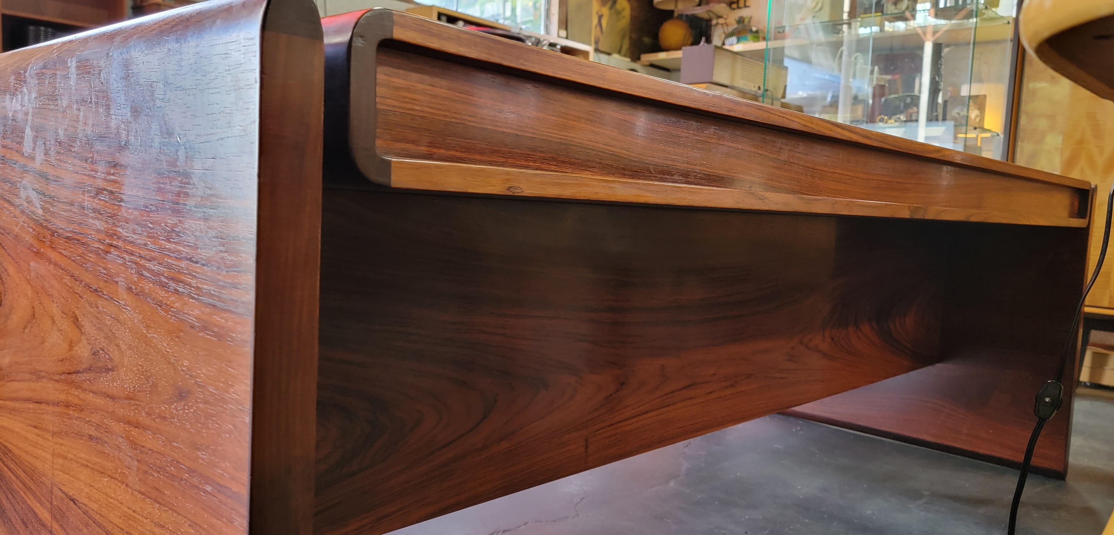 Rosewood Danish Modern Executive Desk by Drylund 5