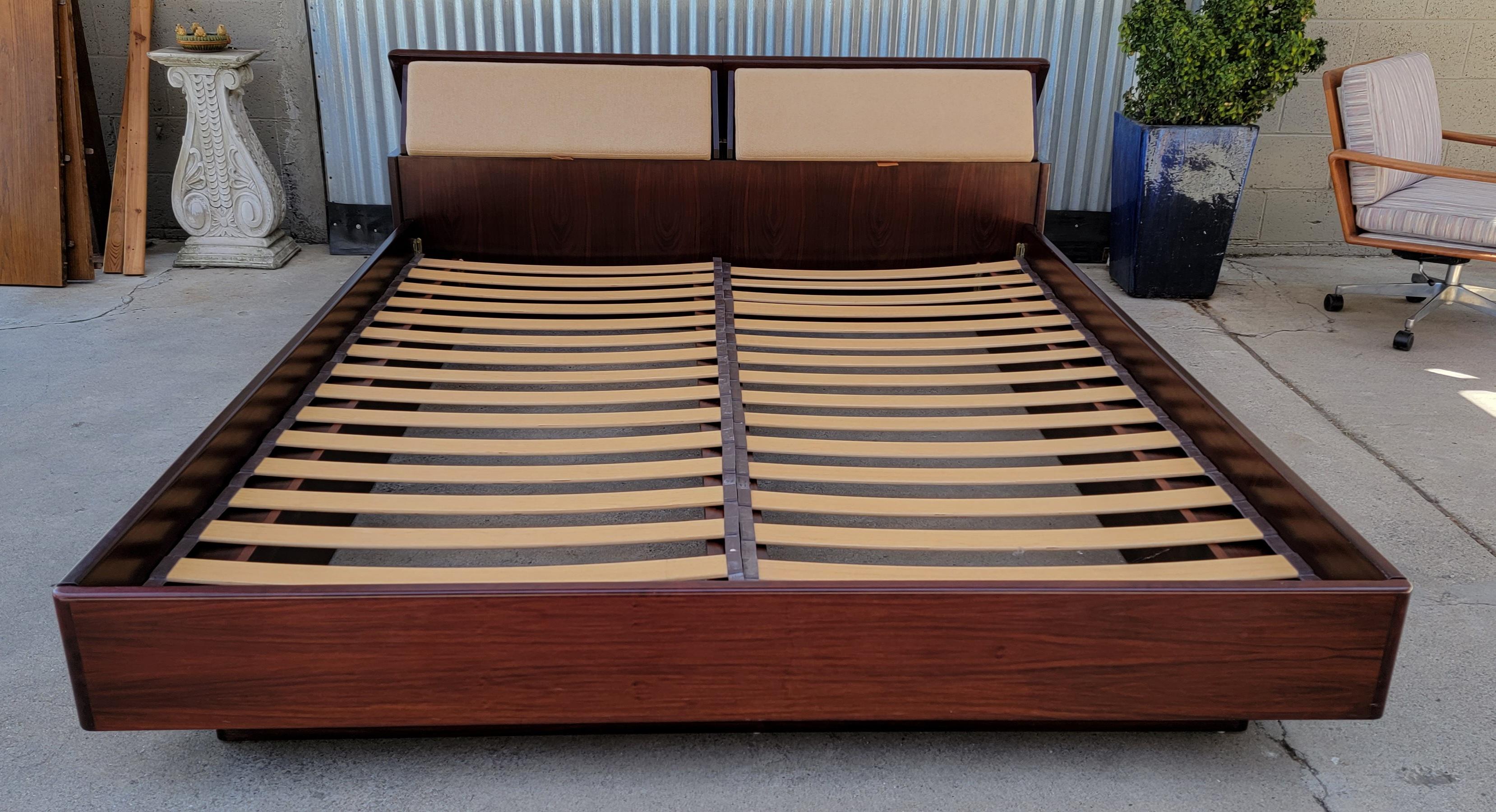 Rosewood Danish Modern King Platform Bed by Drylund 5
