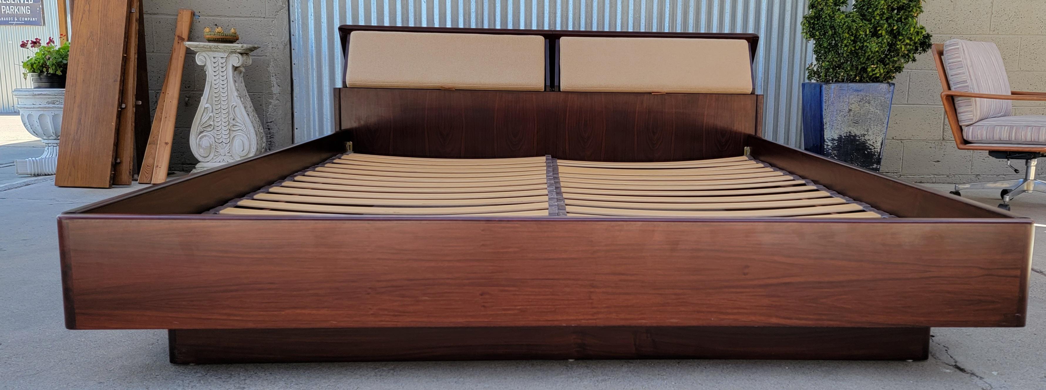Rosewood Danish Modern King Platform Bed by Drylund 7
