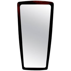 Rosewood Danish Modern Mirror by Jansen Spejle