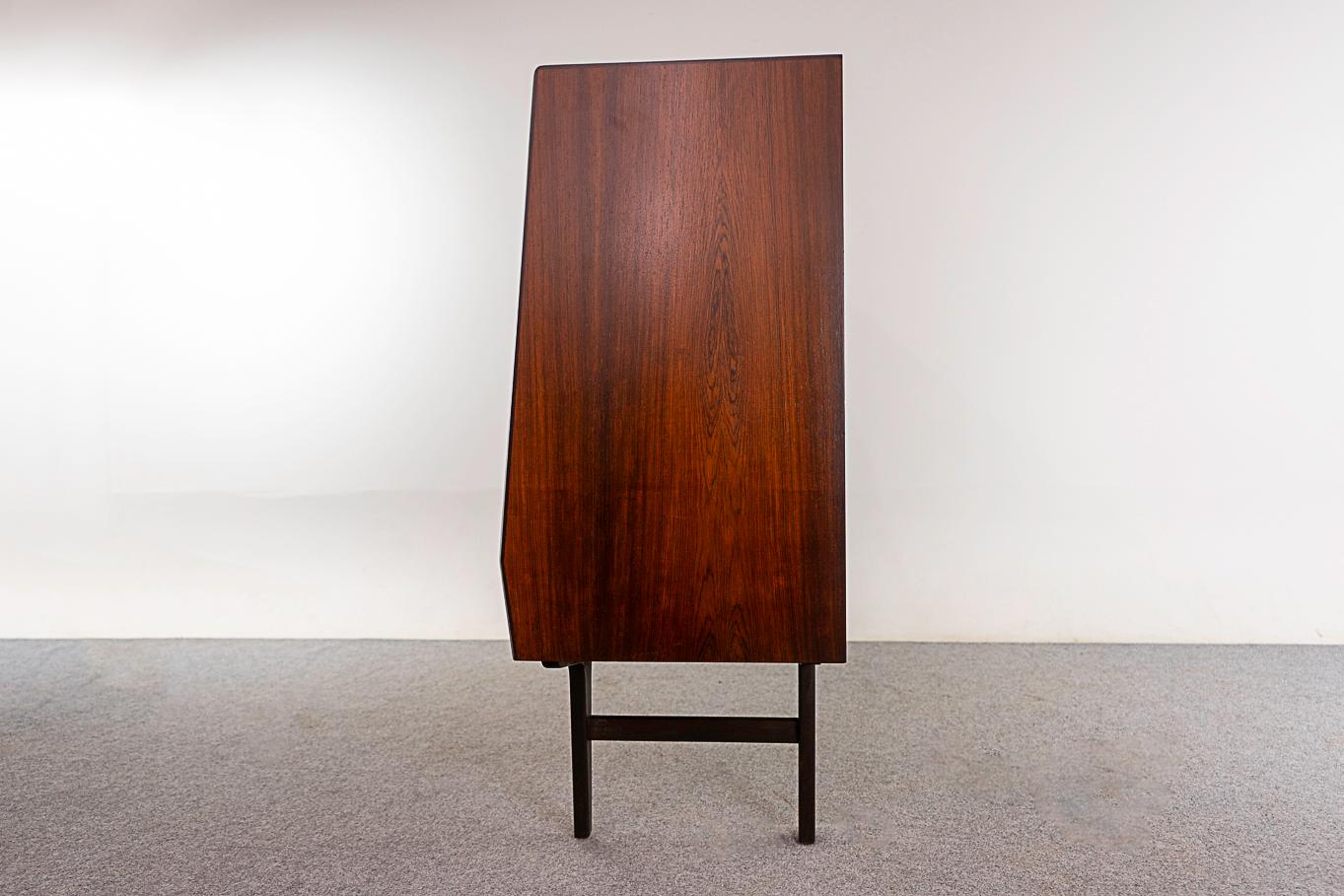 Rosewood Danish Modern Sideboard with Bar 6
