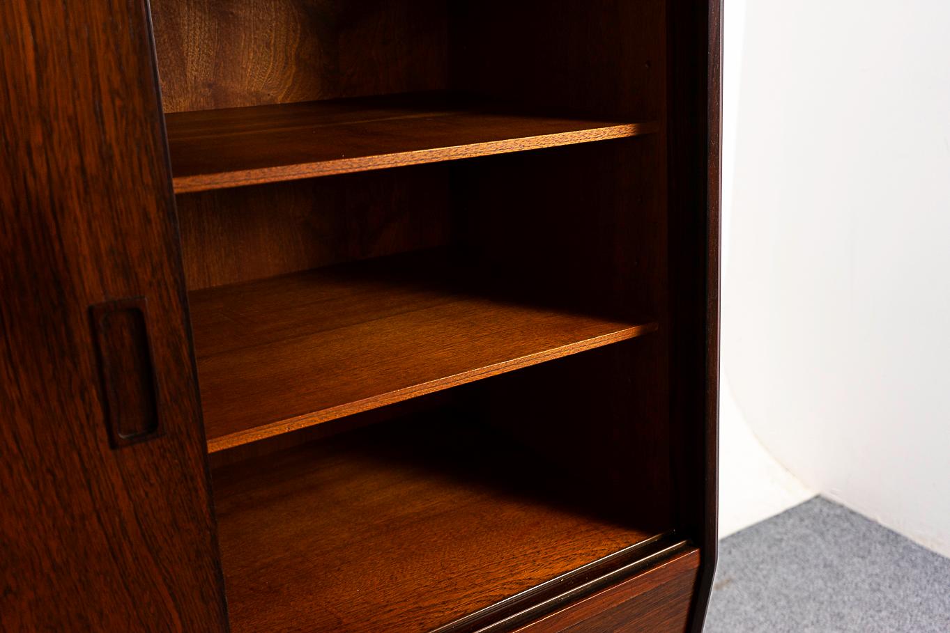 Rosewood Danish Modern Sideboard with Bar In Good Condition In VANCOUVER, CA